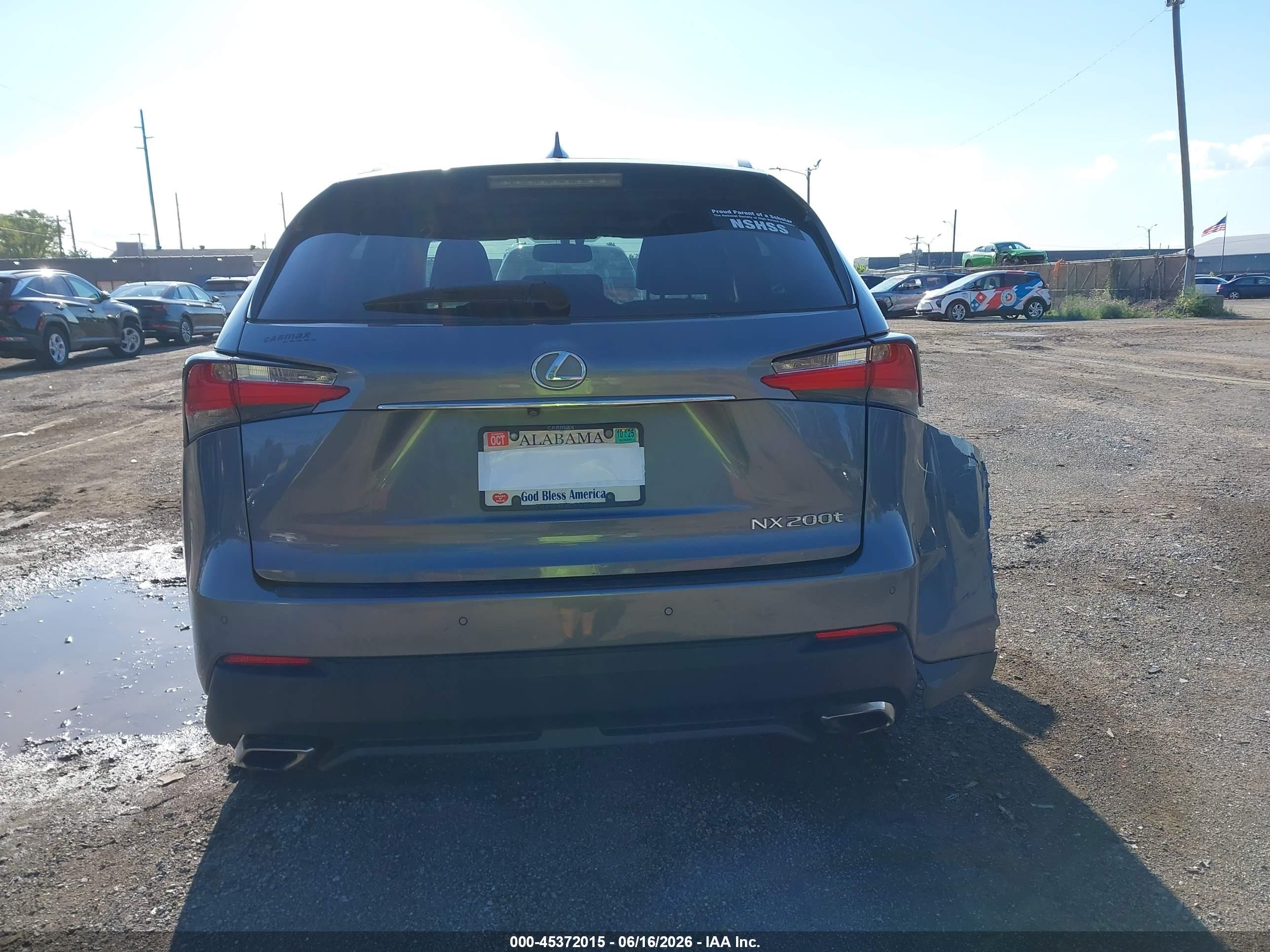 2015 Lexus Nx 200t   Gray vin: JTJYARBZ2F2015108