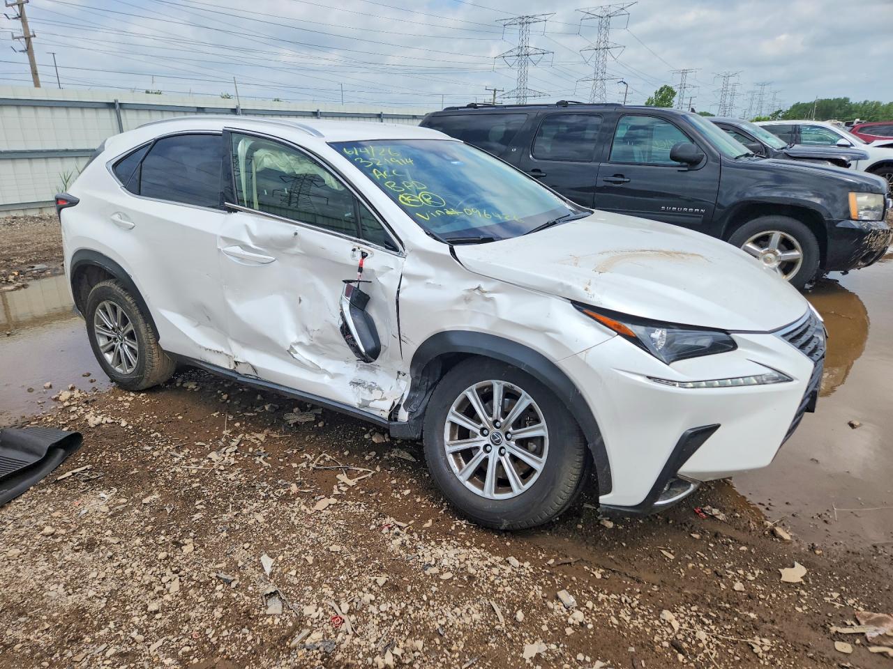 2018 Lexus Nx 300 Base White vin: JTJYARBZ2J2096426