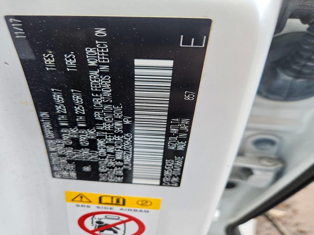 2018 Lexus Nx 300 Base White vin: JTJYARBZ2J2096426