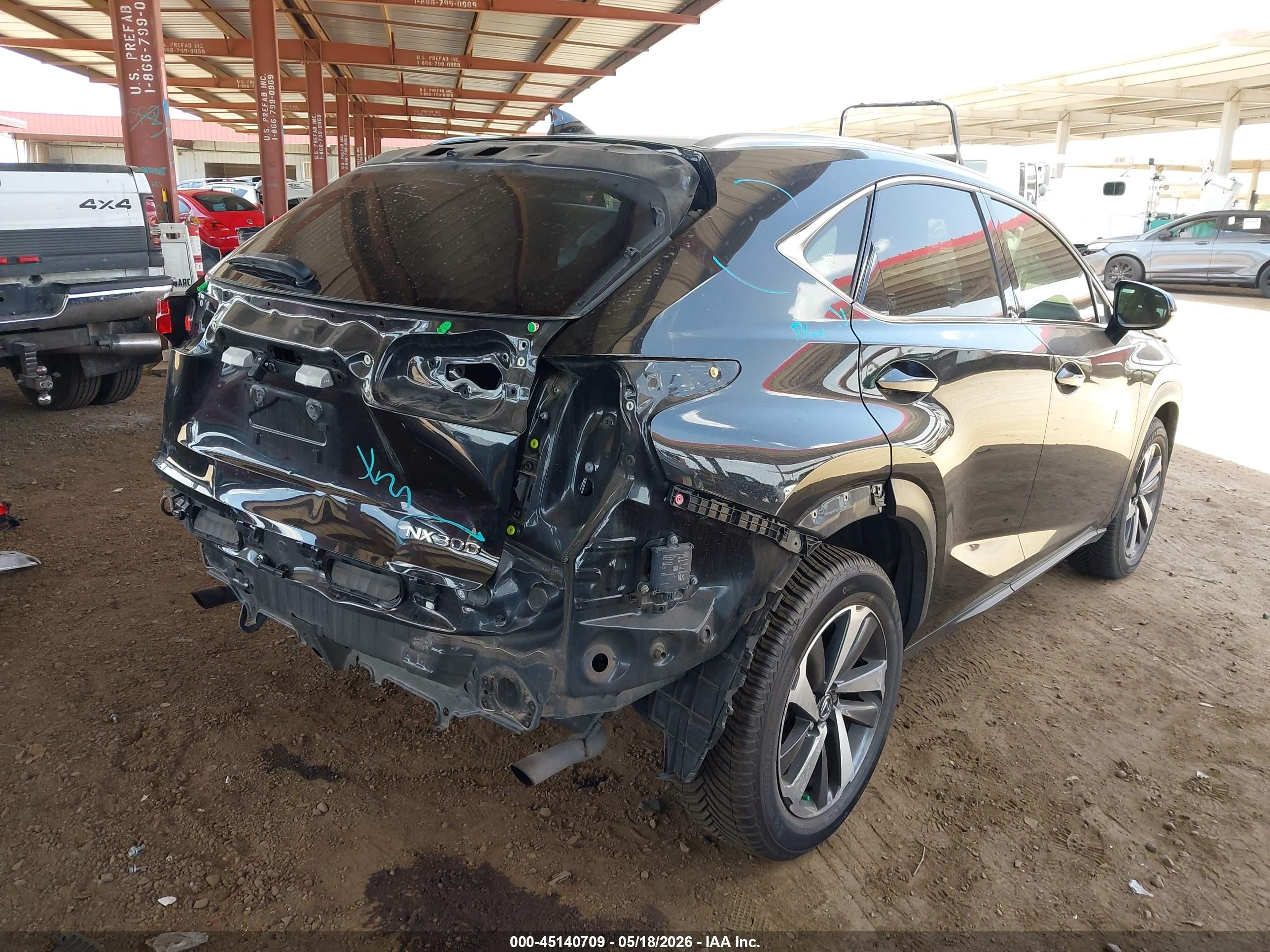 2019 Lexus Nx 300   Black vin: JTJYARBZ2K2135226