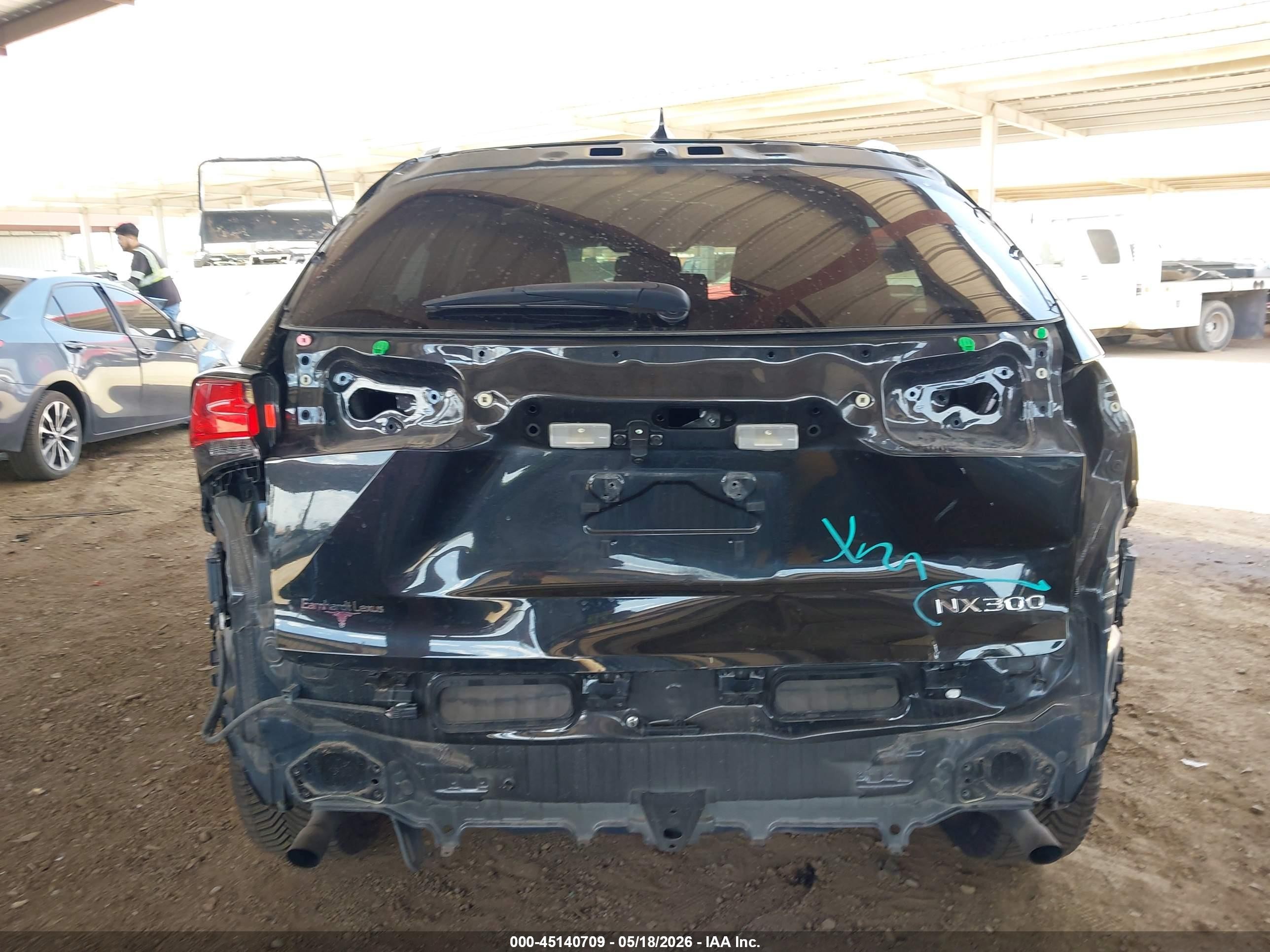 2019 Lexus Nx 300   Black vin: JTJYARBZ2K2135226