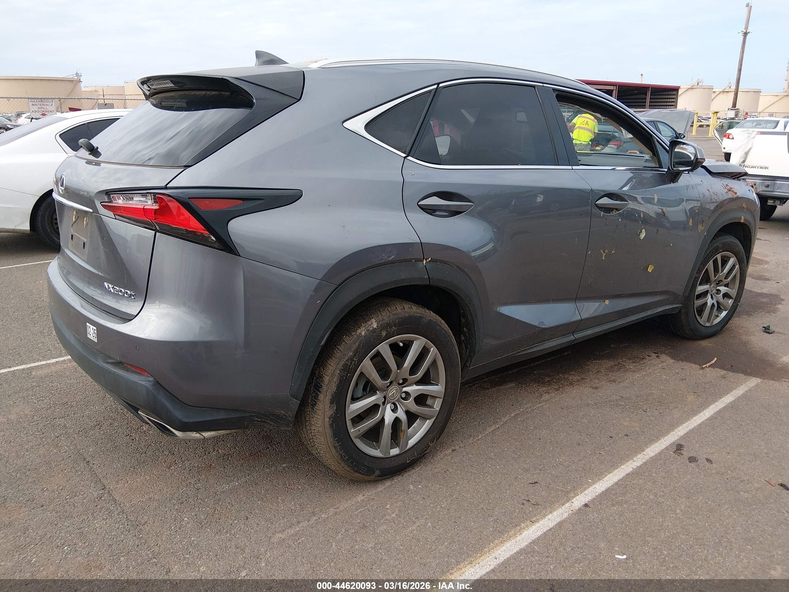 2015 Lexus Nx 200t F Sport Gray vin: JTJYARBZ3F2010788