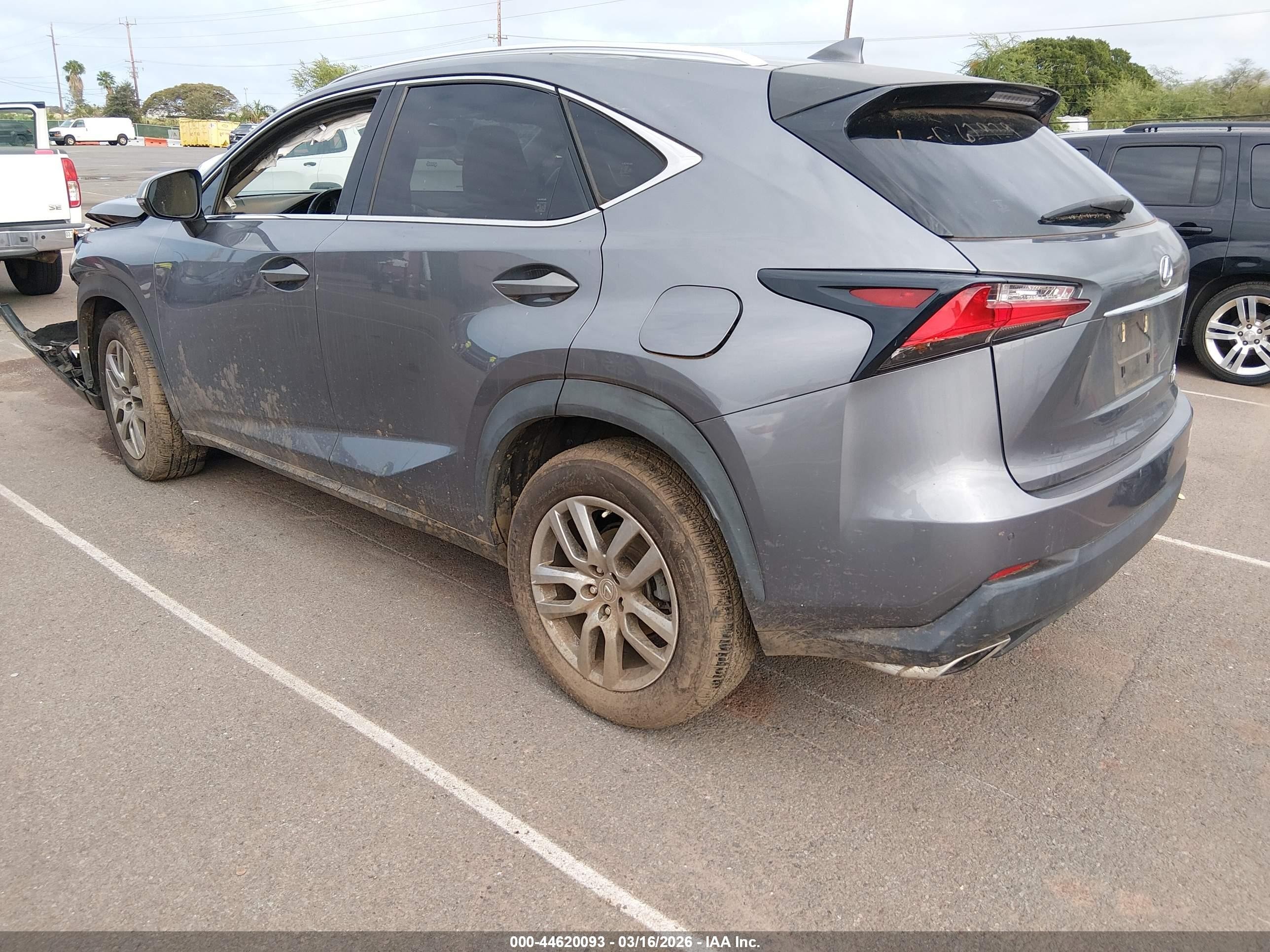2015 Lexus Nx 200t F Sport Gray vin: JTJYARBZ3F2010788