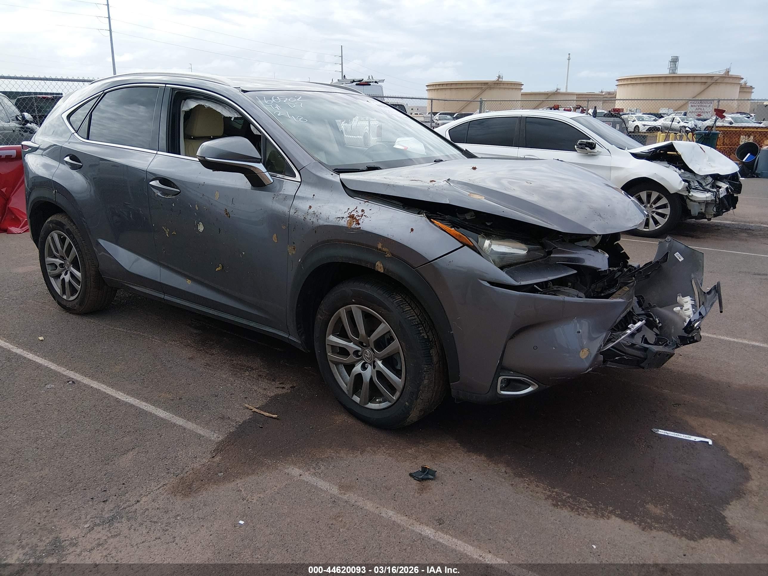 2015 Lexus Nx 200t F Sport Gray vin: JTJYARBZ3F2010788