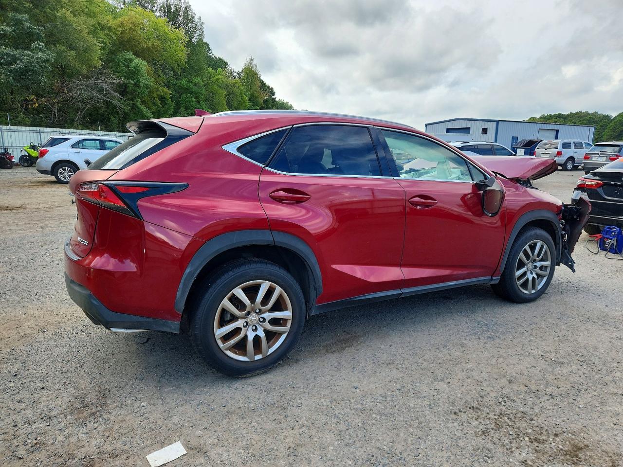 2015 Lexus Nx 200t Red vin: JTJYARBZ3F2014839