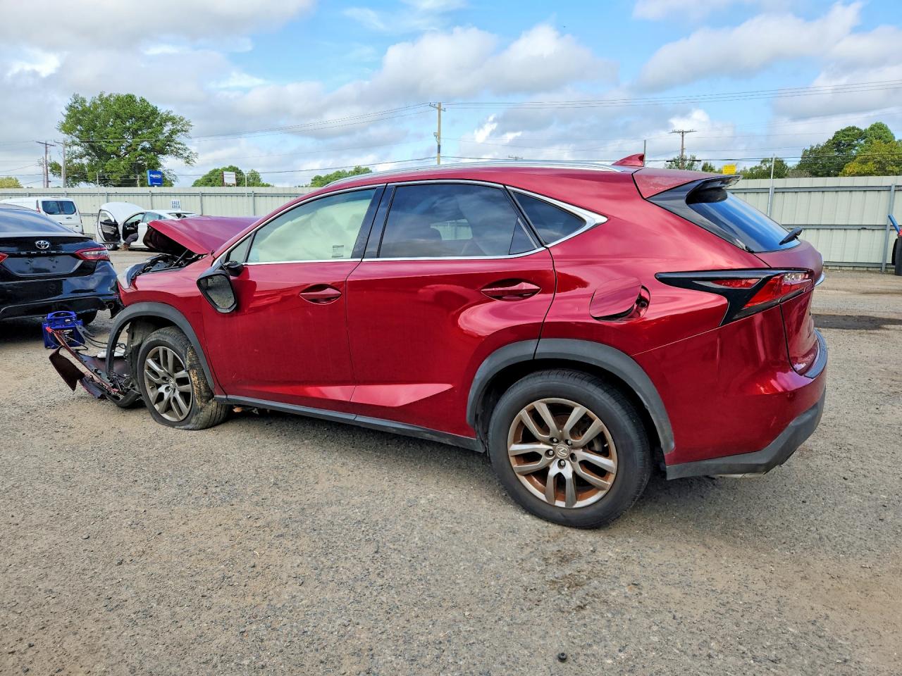 2015 Lexus Nx 200t Red vin: JTJYARBZ3F2014839