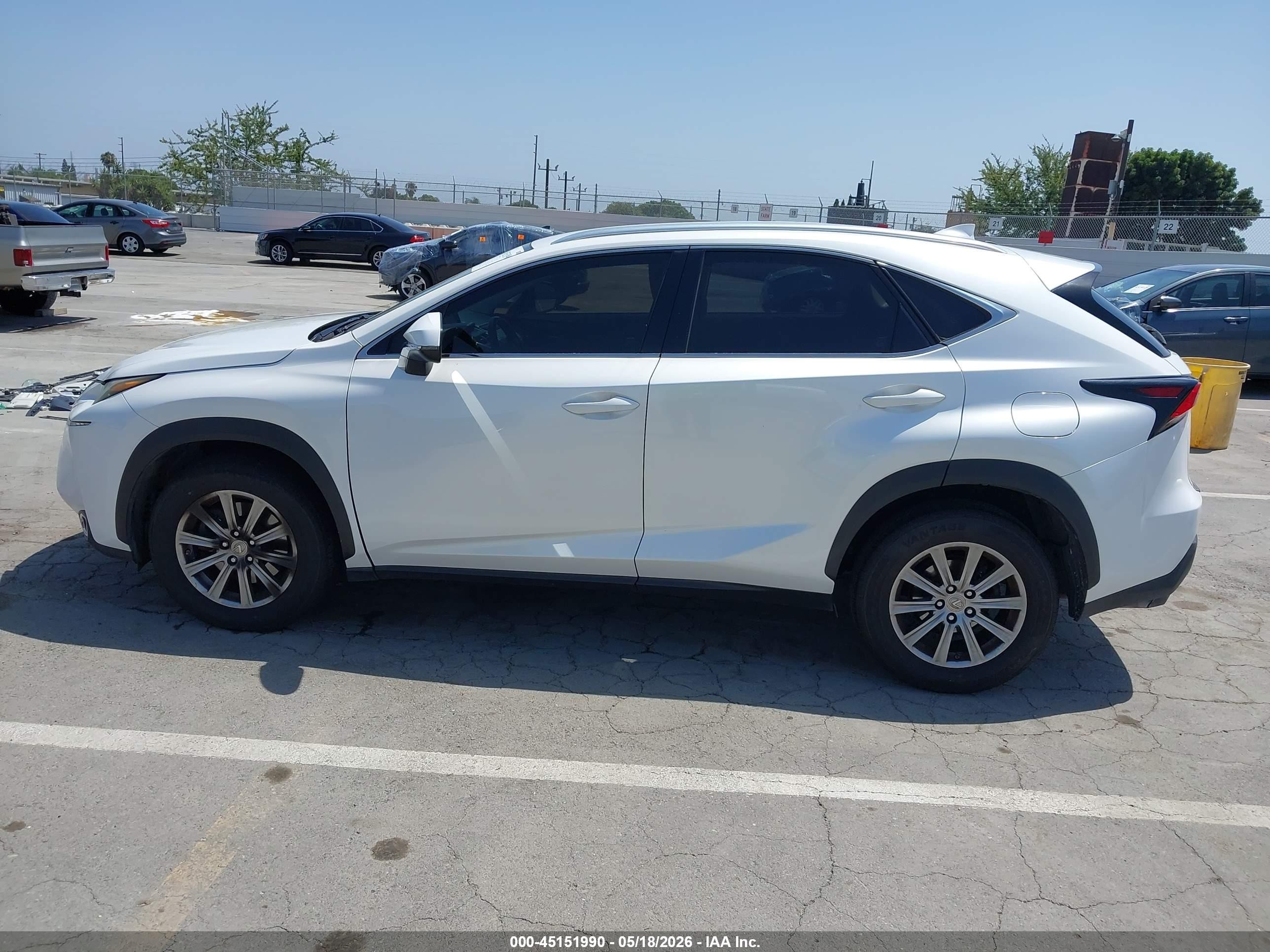 2016 Lexus Nx 200t White vin: JTJYARBZ3G2040116
