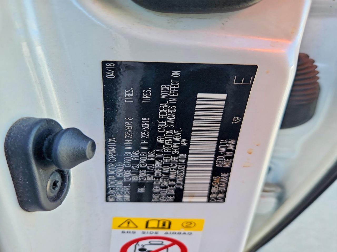 2018 Lexus Nx 300 Base White vin: JTJYARBZ3J2114108