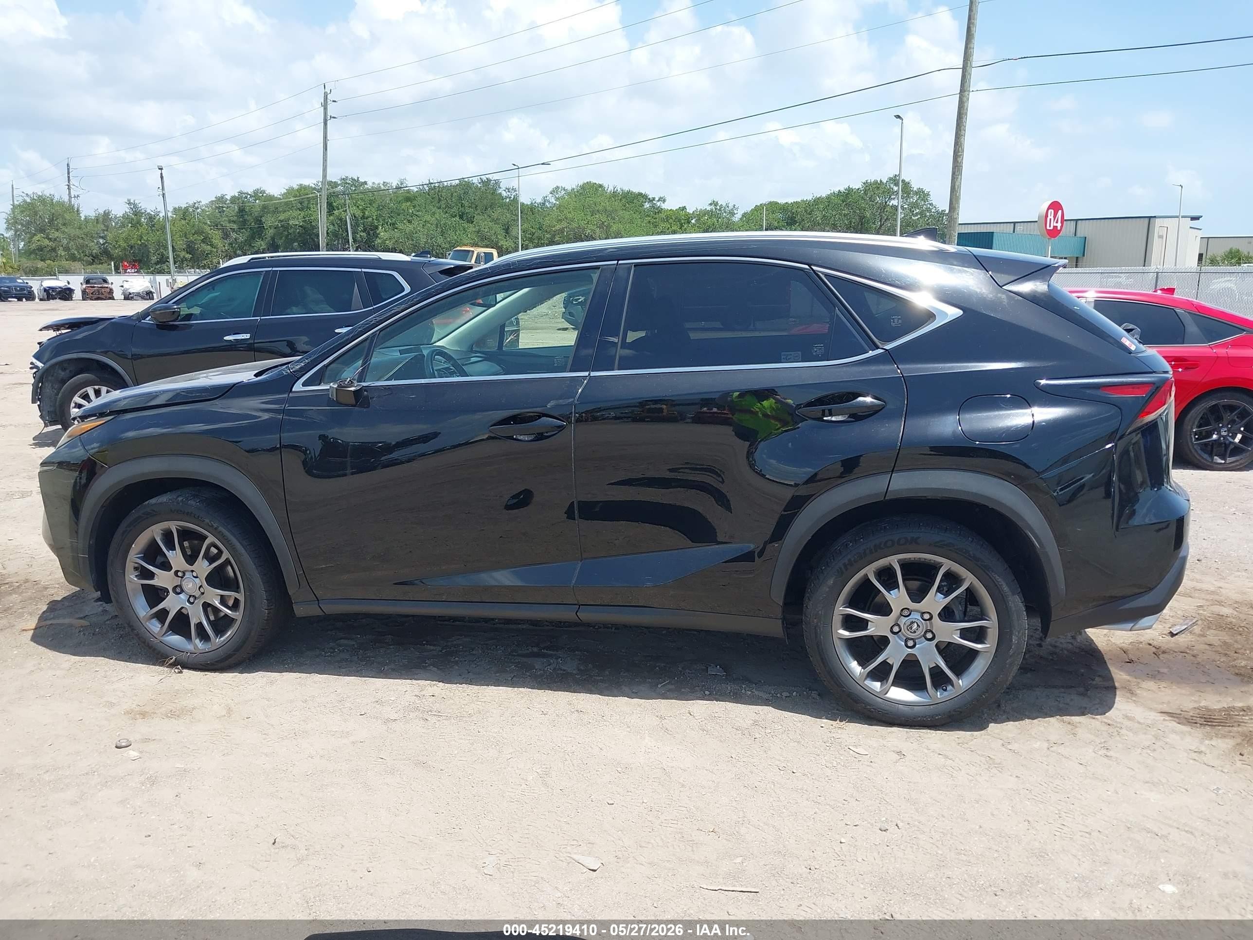 2015 Lexus Nx 200t Black vin: JTJYARBZ4F2002313