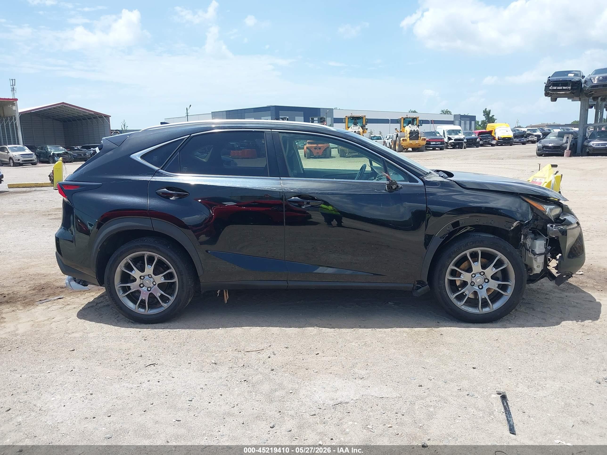 2015 Lexus Nx 200t Black vin: JTJYARBZ4F2002313