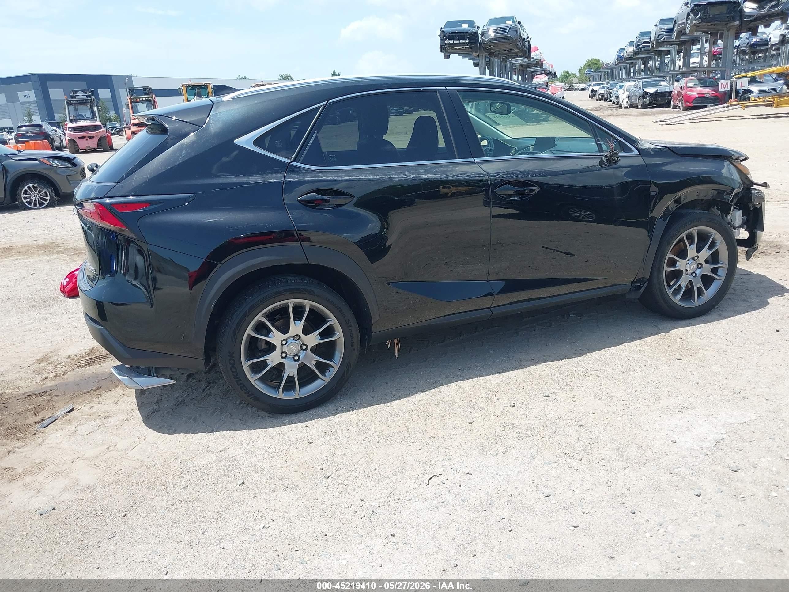 2015 Lexus Nx 200t Black vin: JTJYARBZ4F2002313