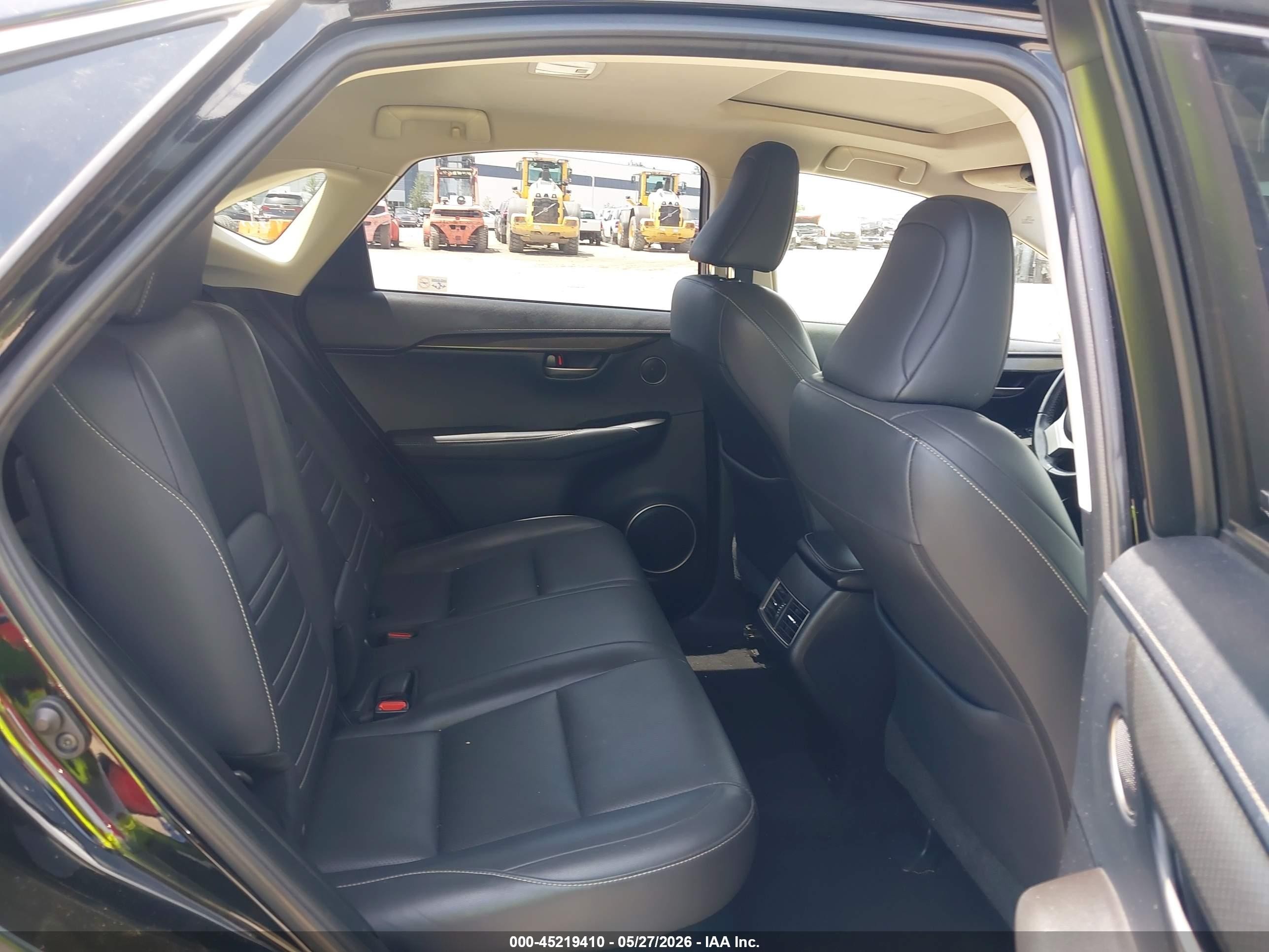 2015 Lexus Nx 200t Black vin: JTJYARBZ4F2002313
