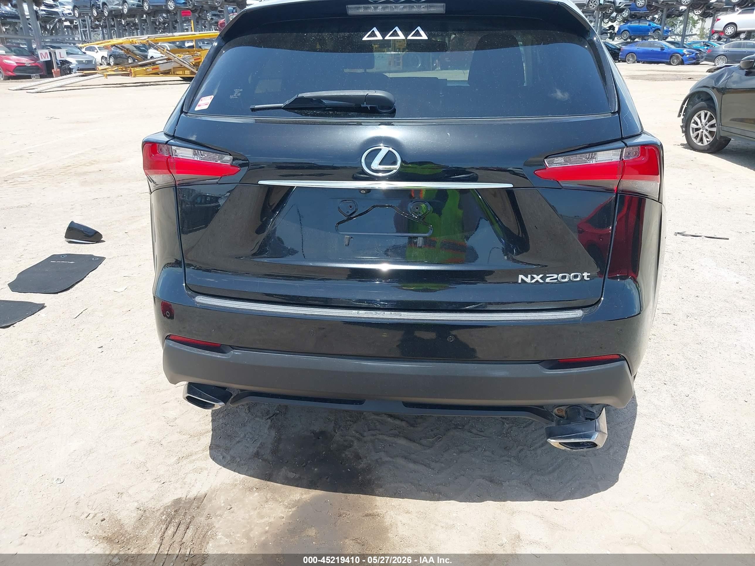 2015 Lexus Nx 200t Black vin: JTJYARBZ4F2002313