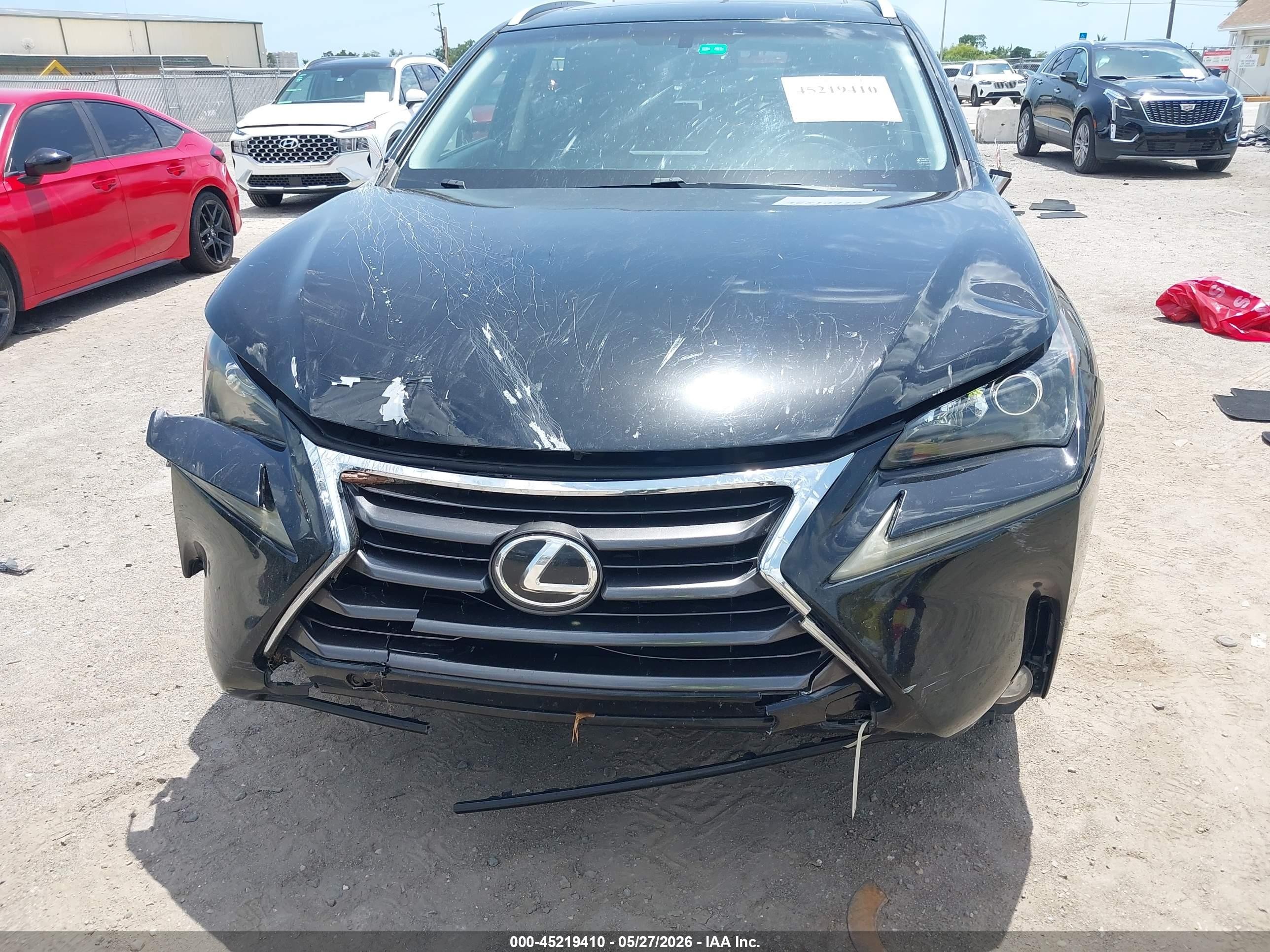 2015 Lexus Nx 200t Black vin: JTJYARBZ4F2002313