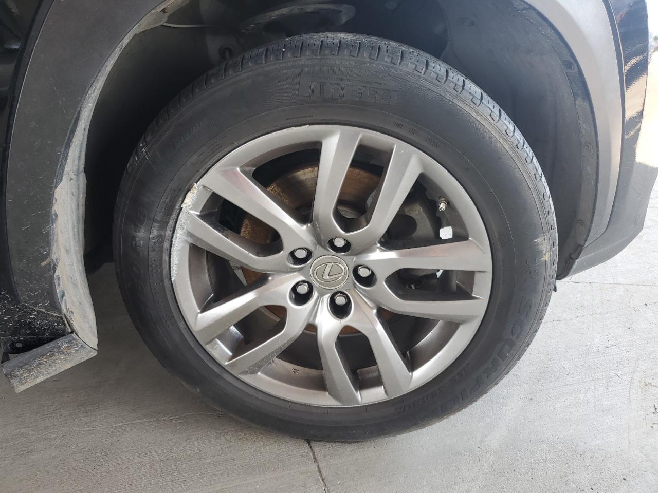 2015 Lexus Nx 200t Black vin: JTJYARBZ4F2003381 Damage: Right Front Wheel, Curb Rash, > 12 Inches