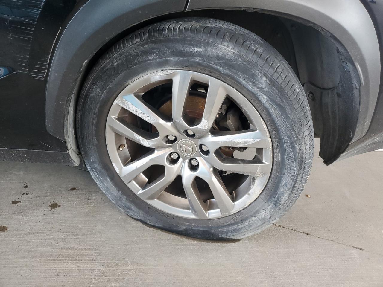 2015 Lexus Nx 200t Black vin: JTJYARBZ4F2003381 Damage: Left Rear Wheel, Curb Rash, > 12 Inches