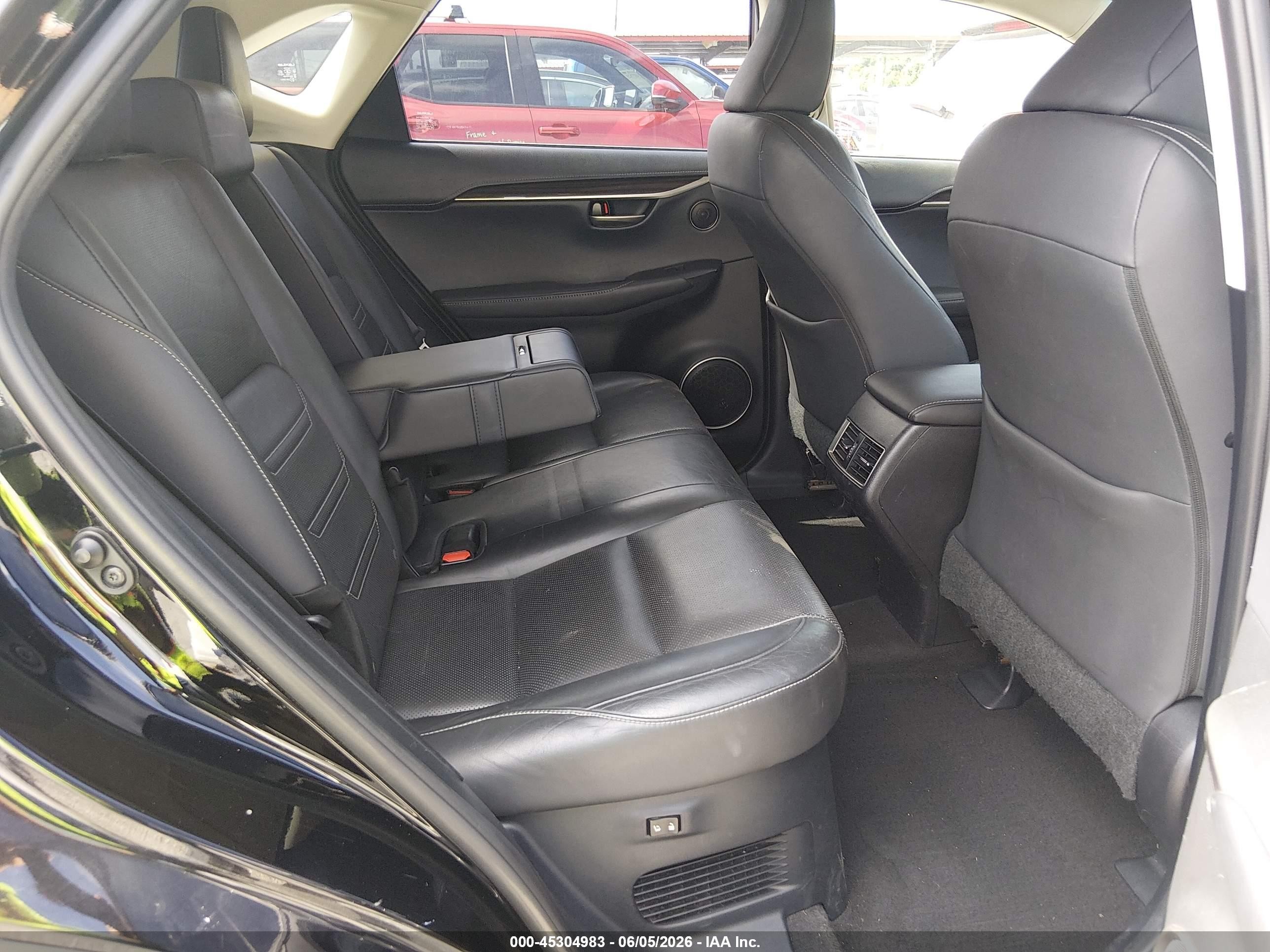2015 Lexus Nx 200t   Black vin: JTJYARBZ4F2009021