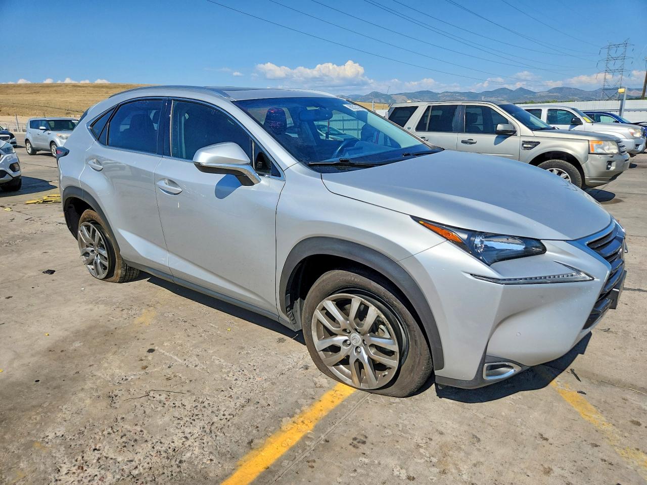 2015 Lexus Nx 200t Silver vin: JTJYARBZ4F2010203