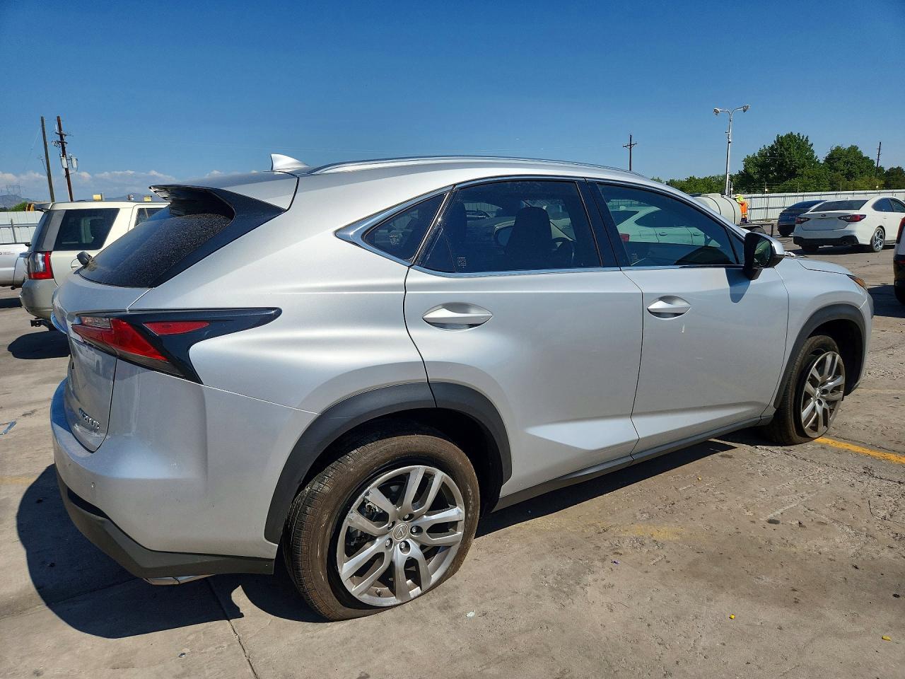 2015 Lexus Nx 200t Silver vin: JTJYARBZ4F2010203