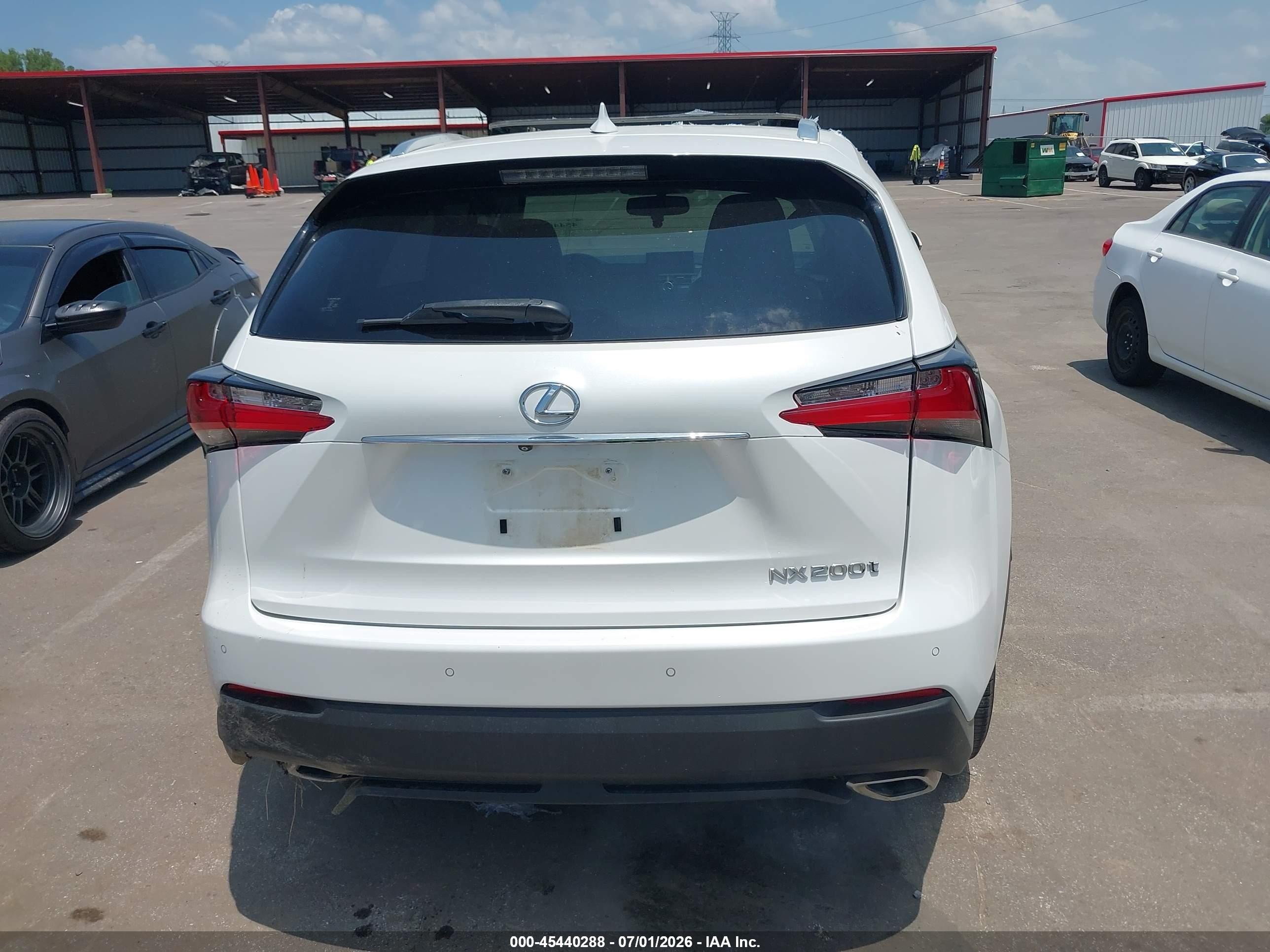 2015 Lexus Nx 200t   White vin: JTJYARBZ4F2010640