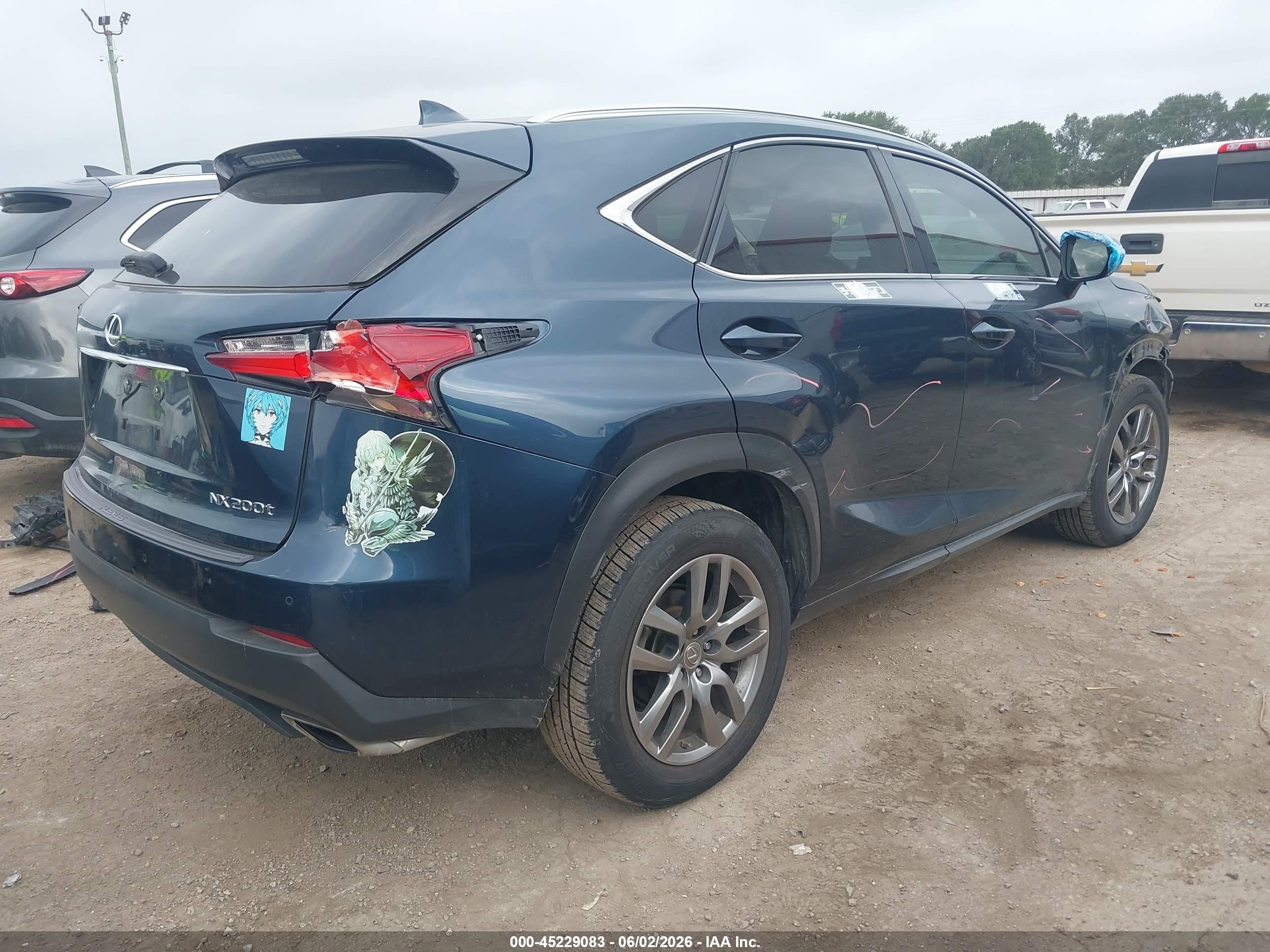2015 Lexus Nx 200t   Black vin: JTJYARBZ4F2013702