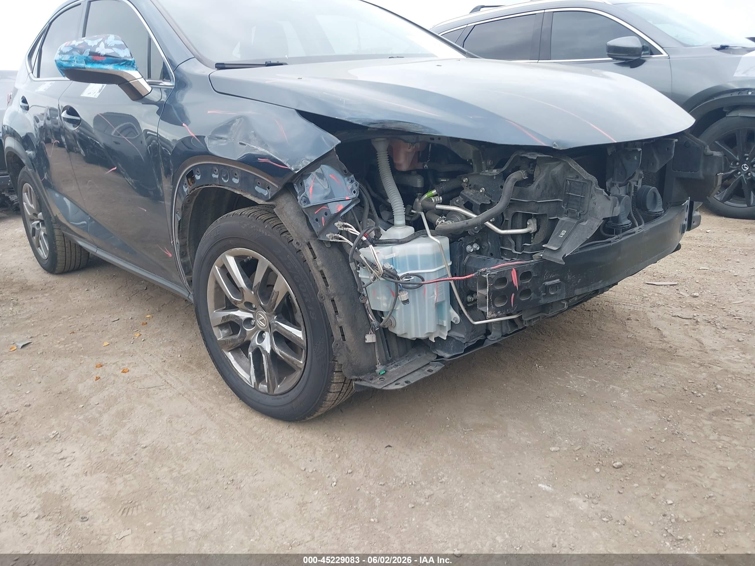 2015 Lexus Nx 200t   Black vin: JTJYARBZ4F2013702