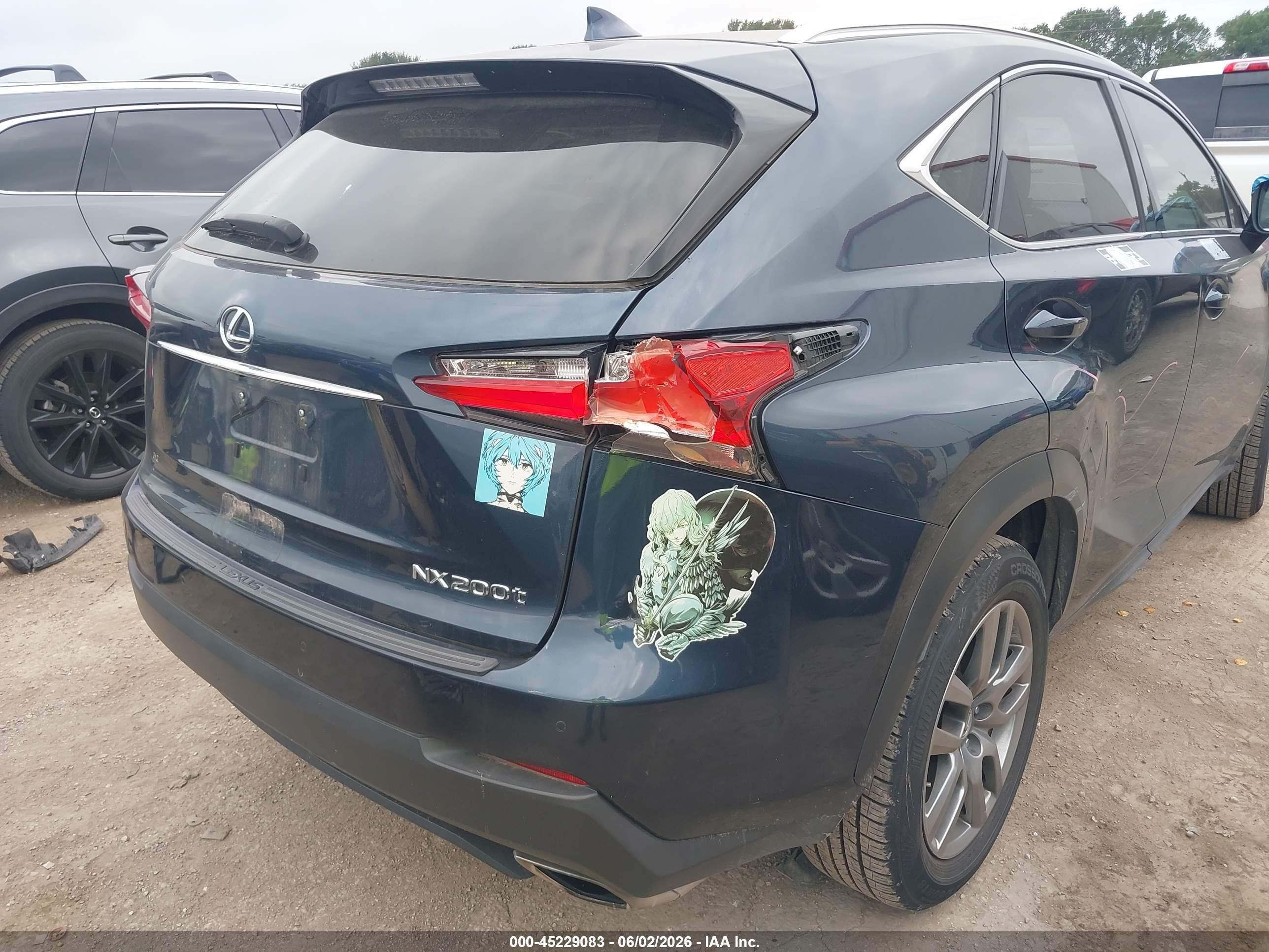 2015 Lexus Nx 200t   Black vin: JTJYARBZ4F2013702