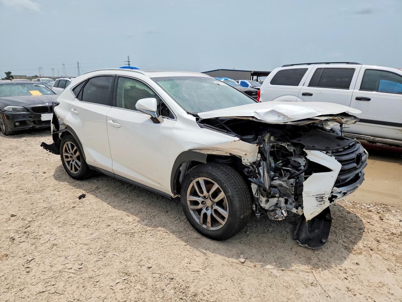 2015 Lexus Nx 200t White vin: JTJYARBZ4F2015966