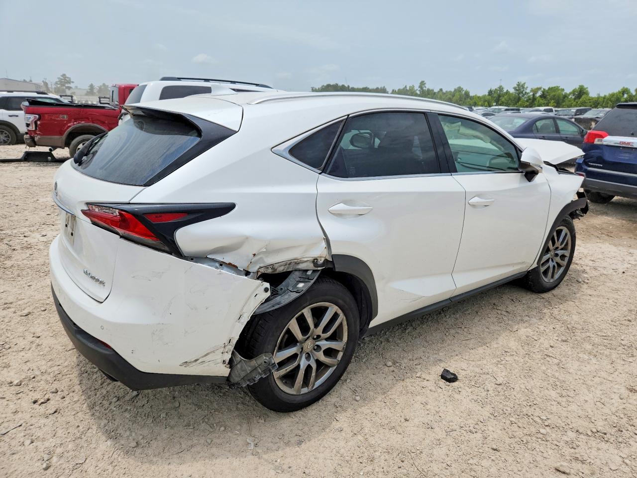 2015 Lexus Nx 200t White vin: JTJYARBZ4F2015966