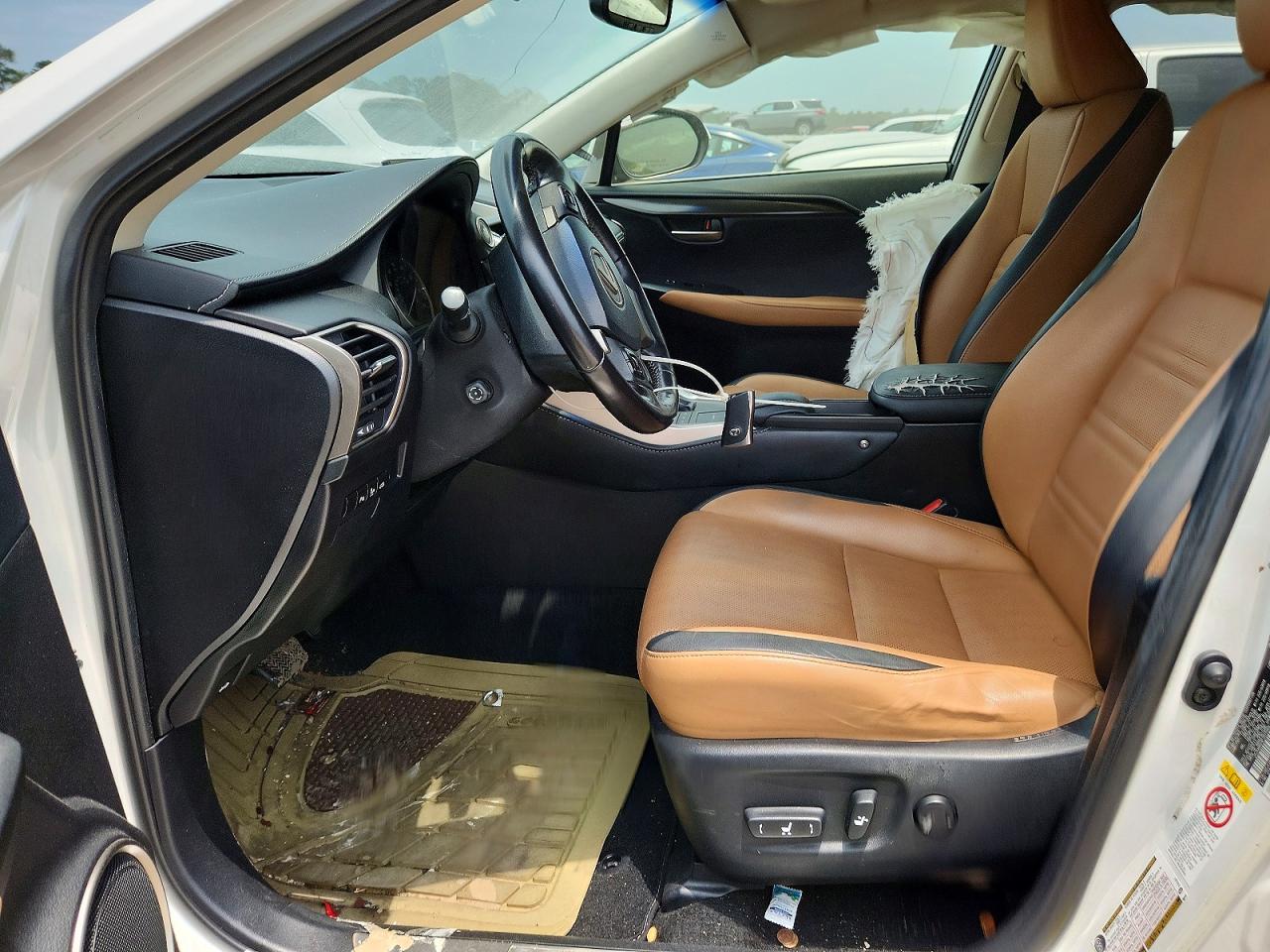 2015 Lexus Nx 200t White vin: JTJYARBZ4F2015966