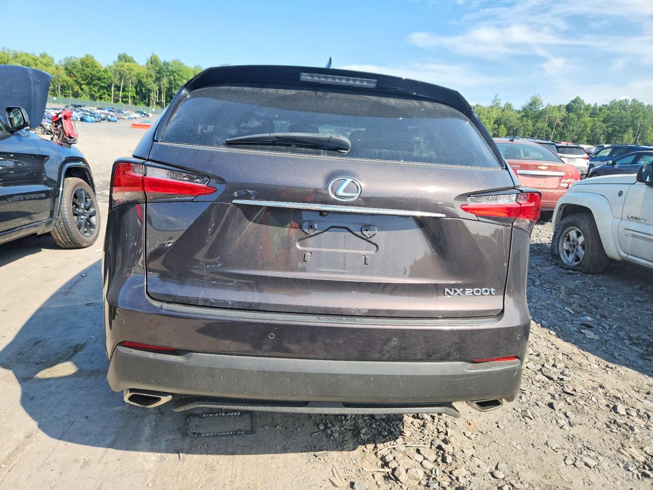 2015 Lexus Nx 200t Brown vin: JTJYARBZ4F2016762
