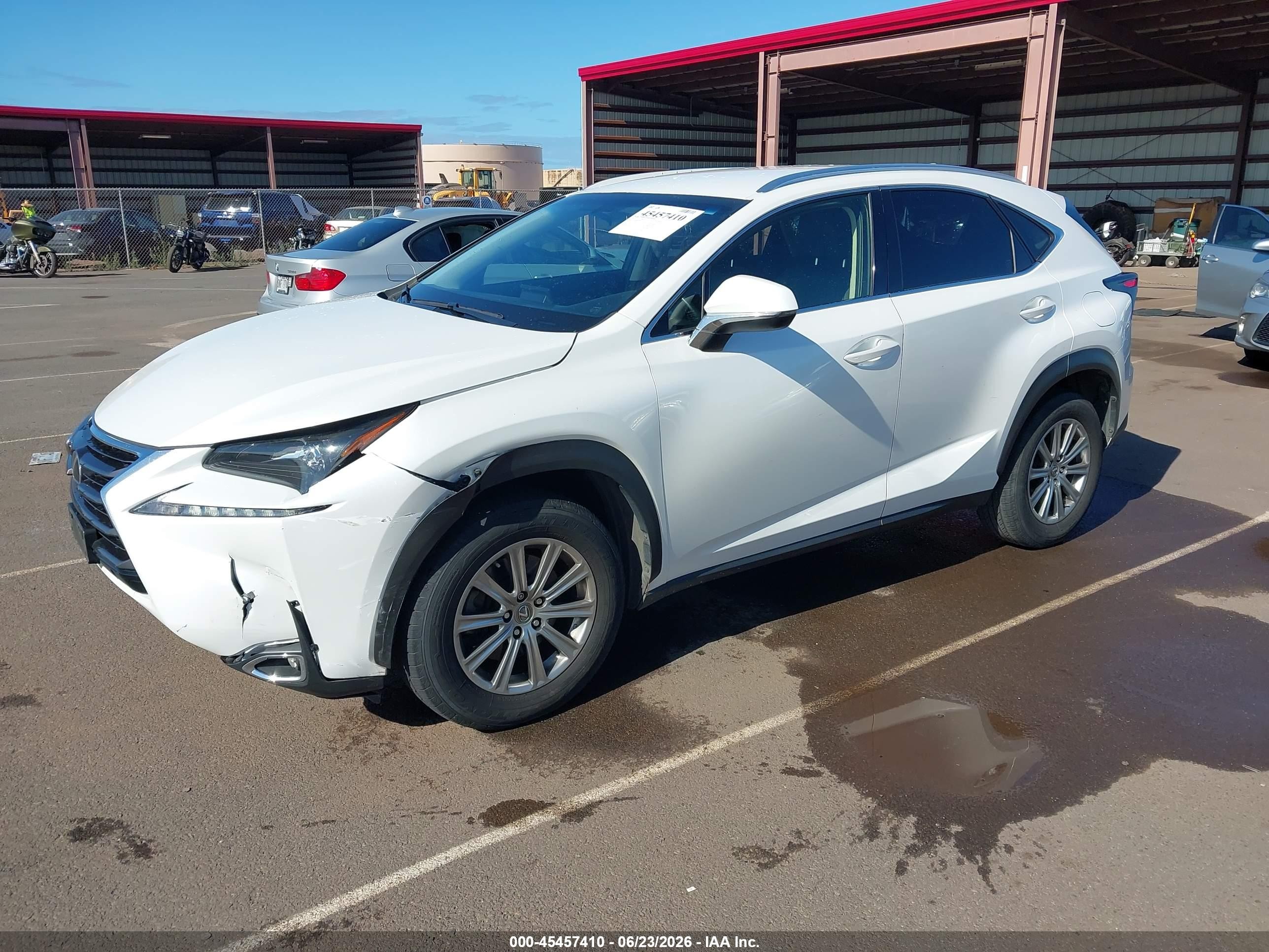 2015 Lexus Nx 200t F Sport White vin: JTJYARBZ5F2004457