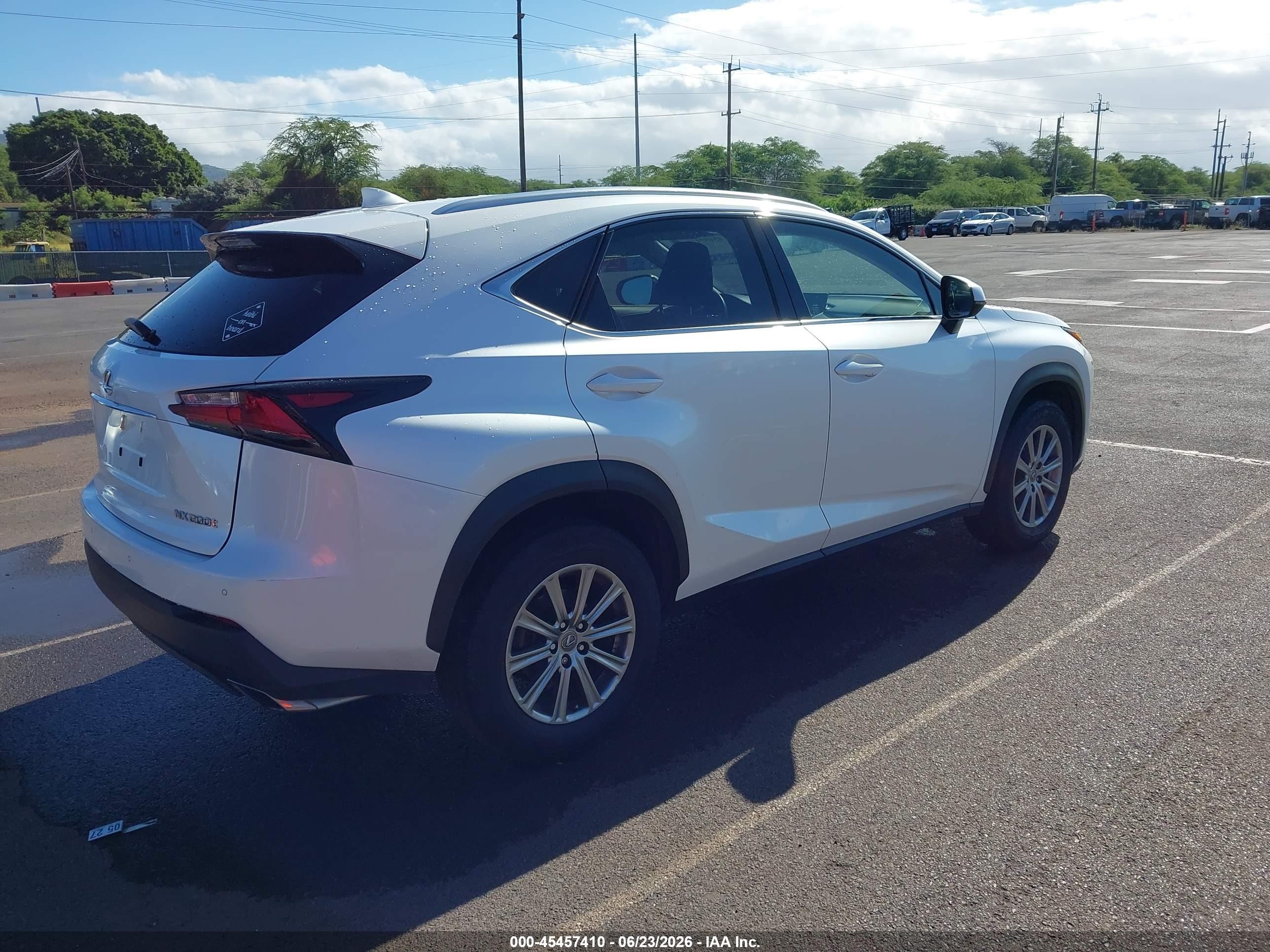 2015 Lexus Nx 200t F Sport White vin: JTJYARBZ5F2004457