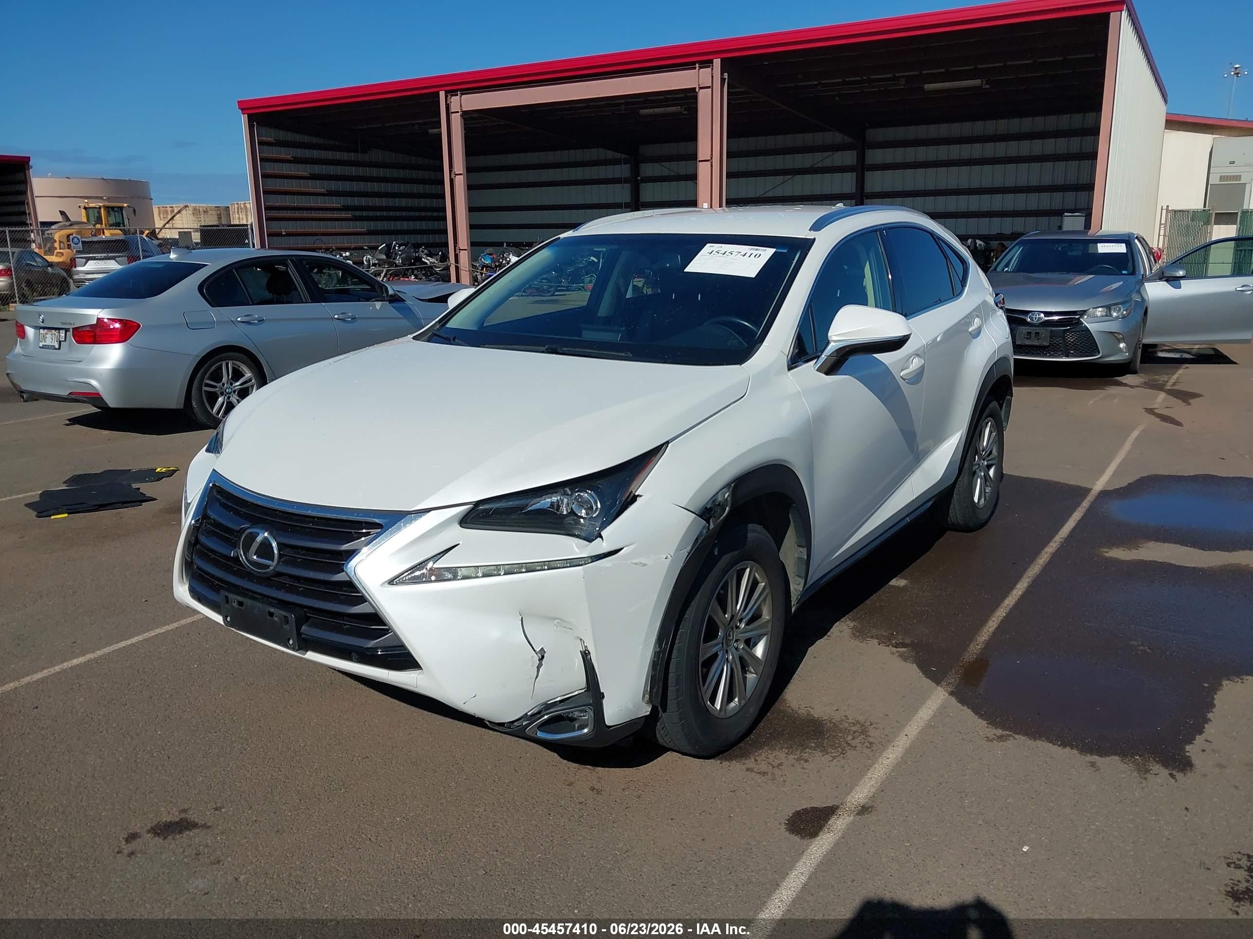 2015 Lexus Nx 200t F Sport White vin: JTJYARBZ5F2004457