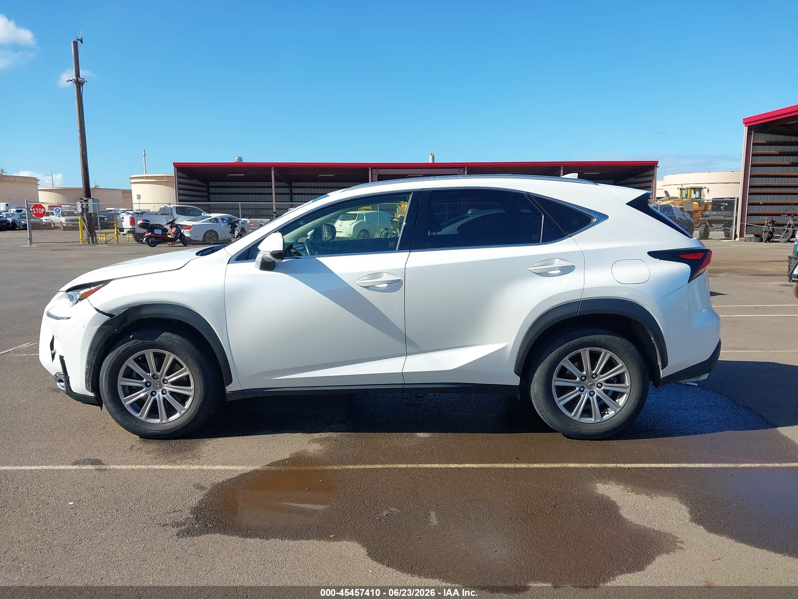 2015 Lexus Nx 200t F Sport White vin: JTJYARBZ5F2004457
