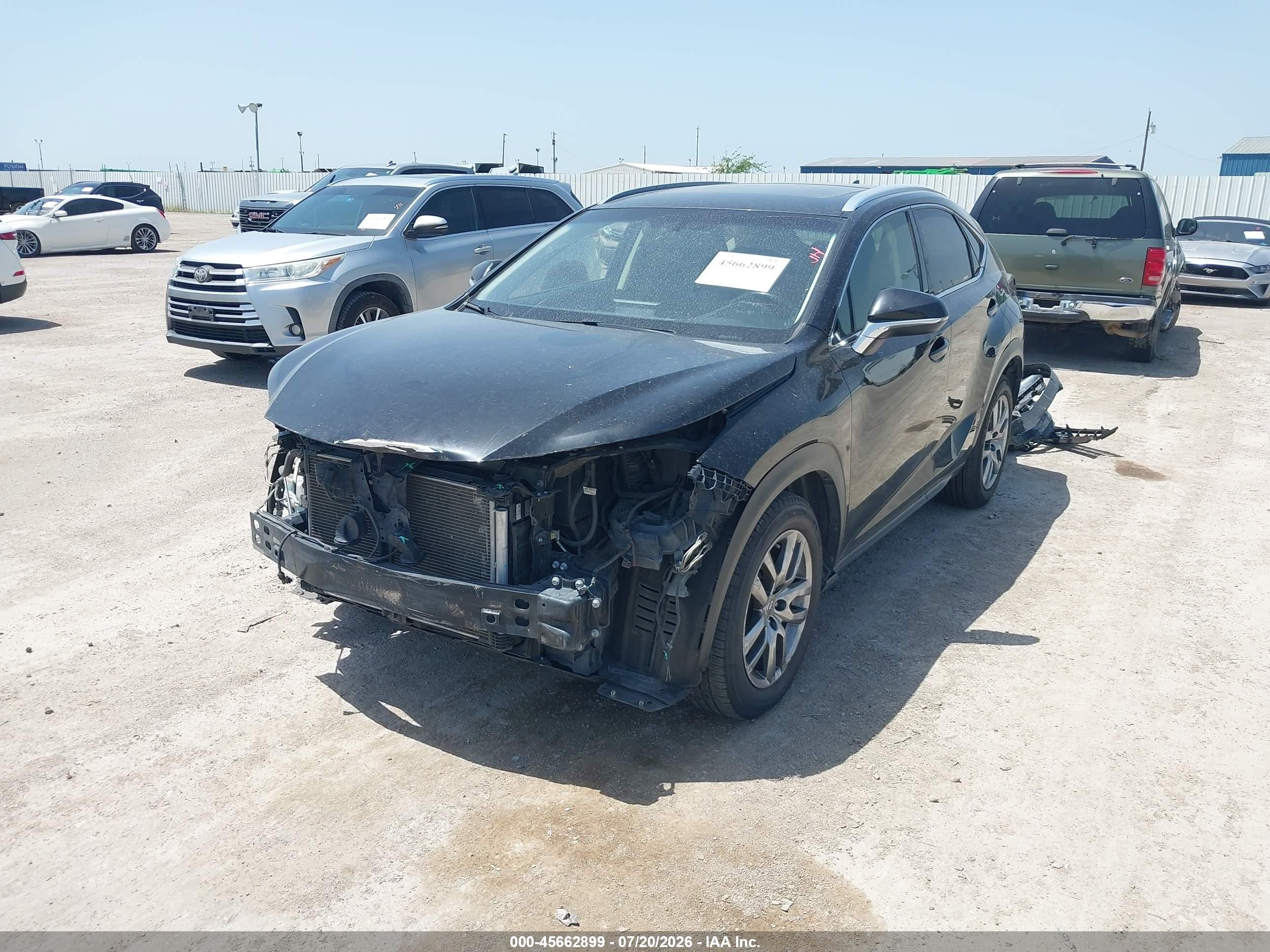 2015 Lexus Nx 200t   Black vin: JTJYARBZ5F2006368