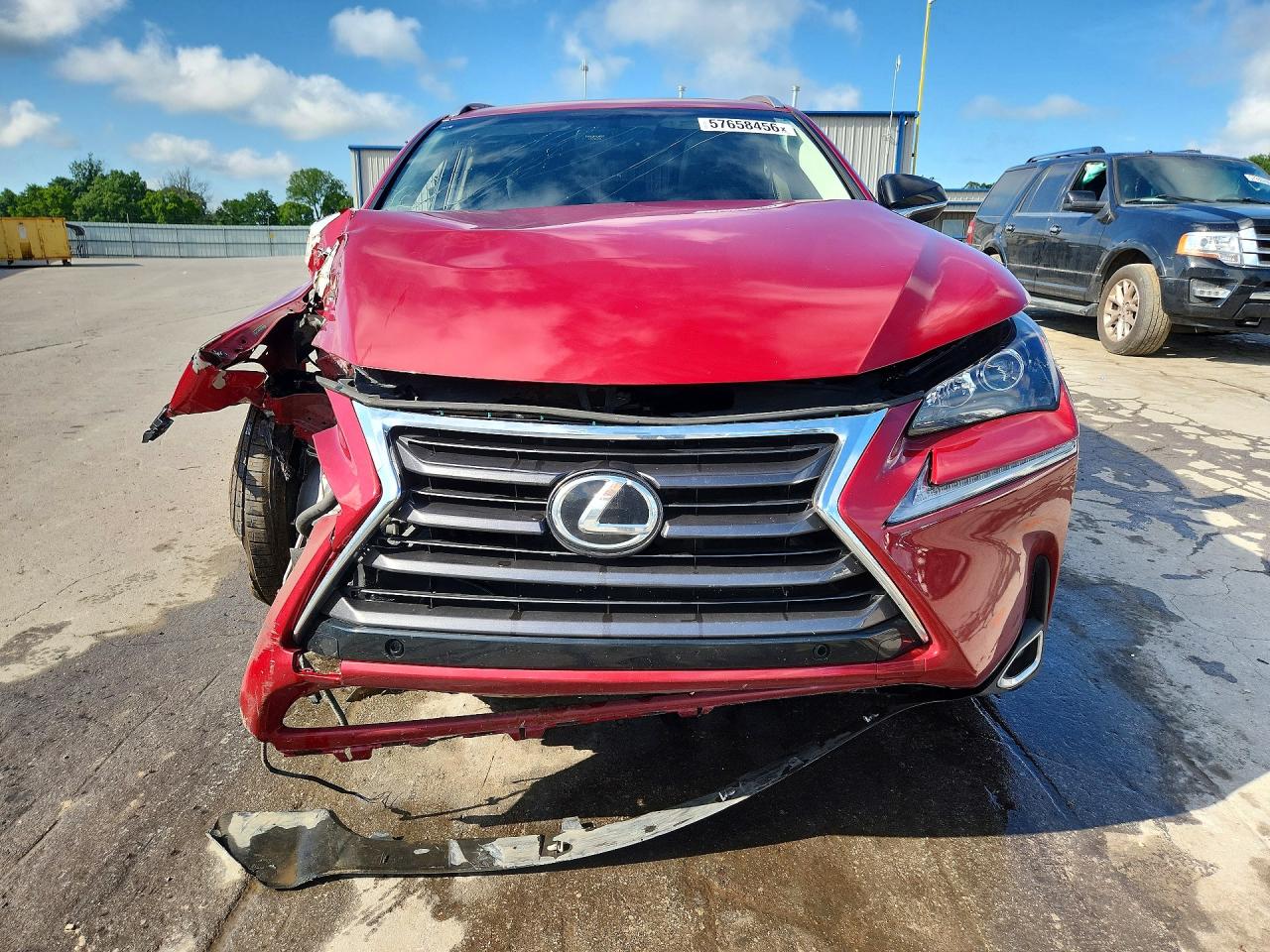 2015 Lexus Nx 200t Red vin: JTJYARBZ5F2020559