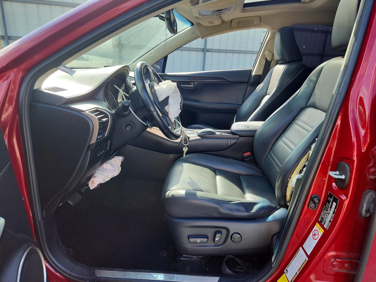 2015 Lexus Nx 200t Red vin: JTJYARBZ5F2020559