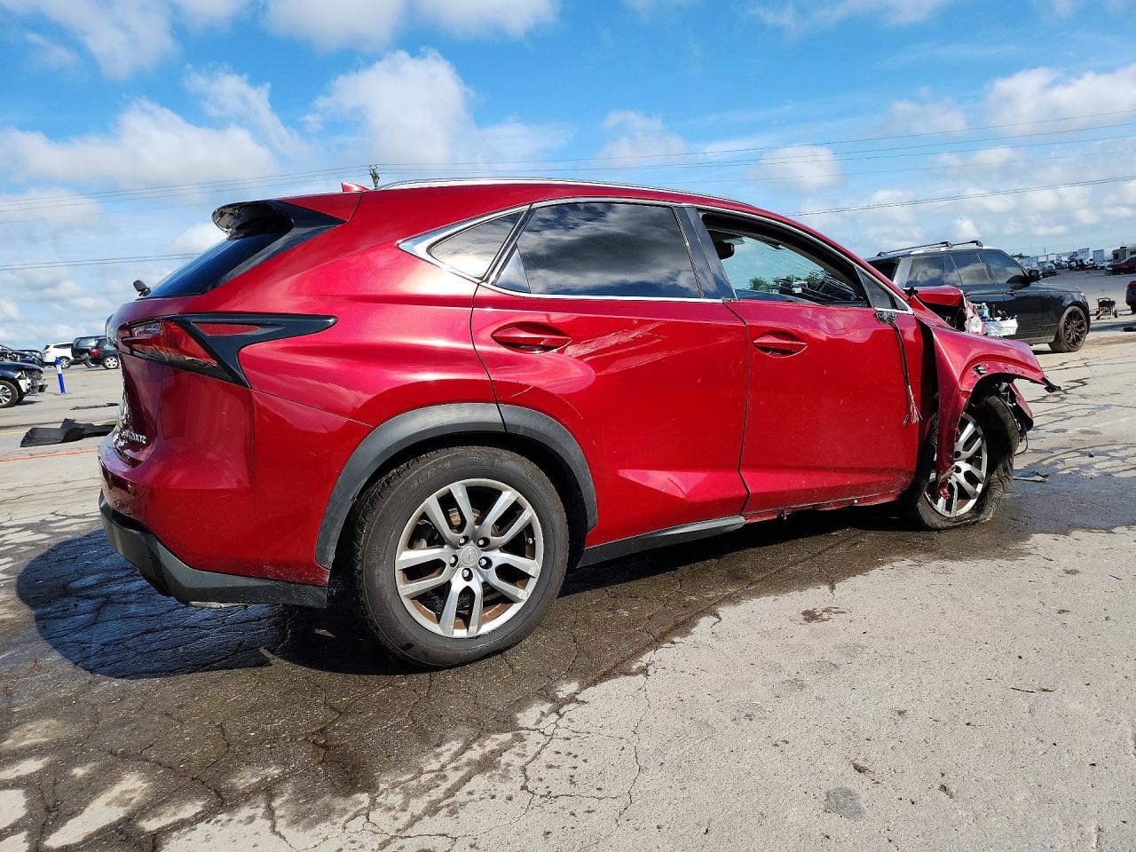 2015 Lexus Nx 200t Red vin: JTJYARBZ5F2020559