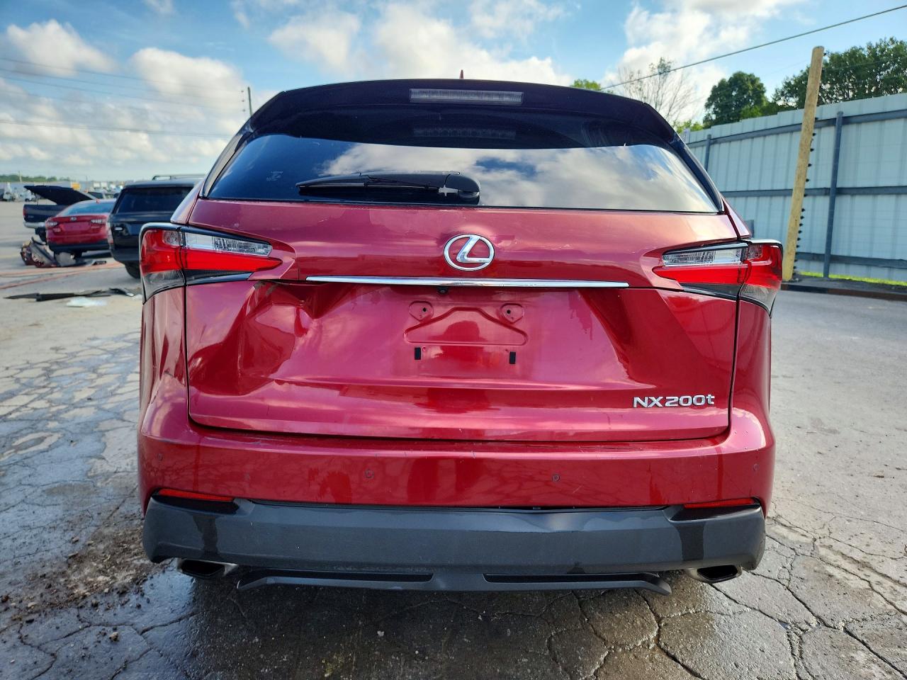 2015 Lexus Nx 200t Red vin: JTJYARBZ5F2020559