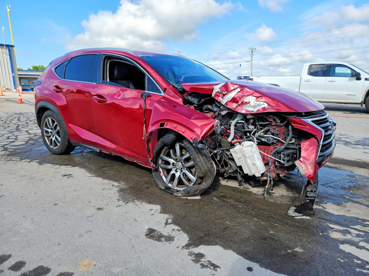 2015 Lexus Nx 200t Red vin: JTJYARBZ5F2020559