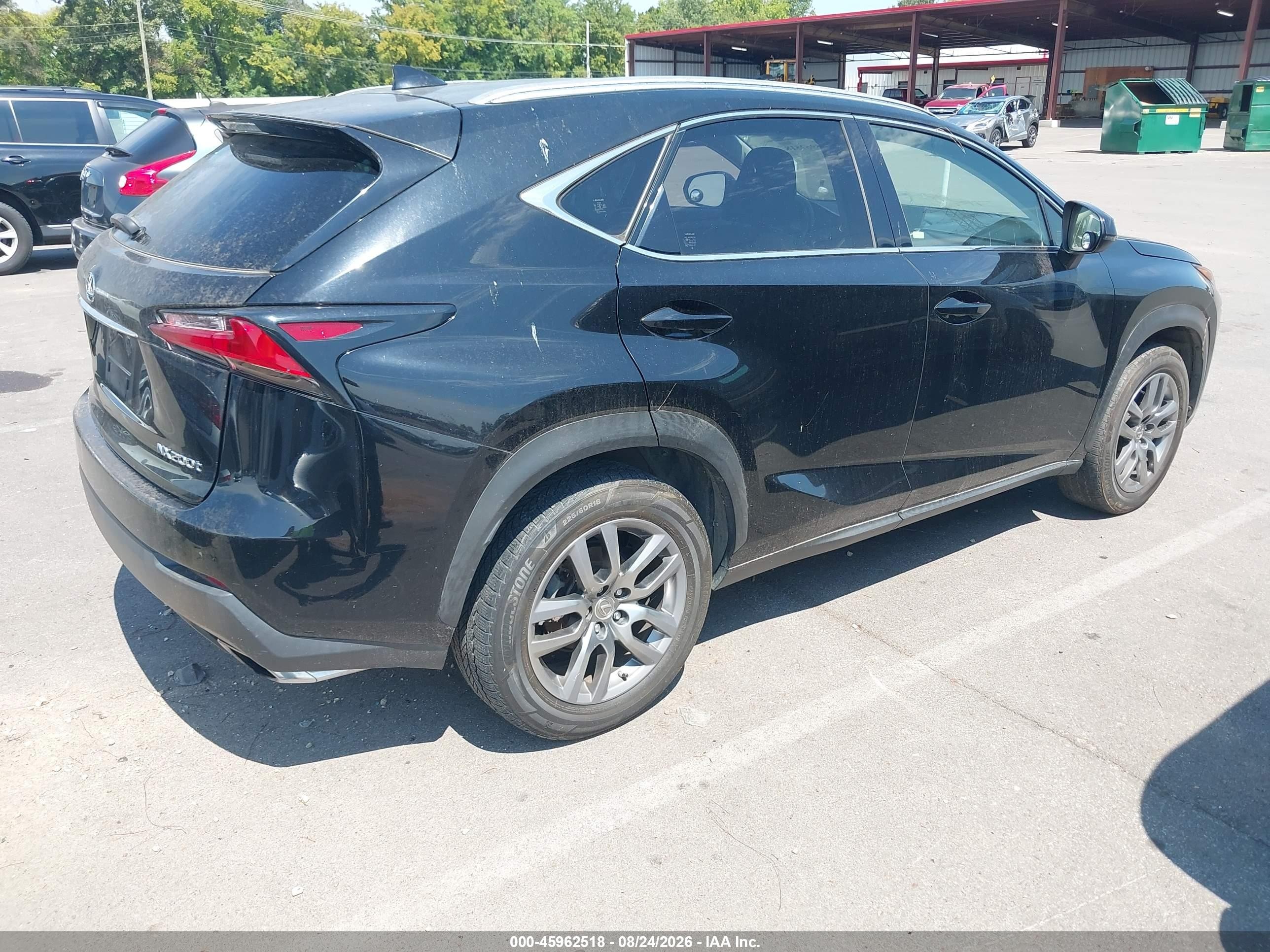 2015 Lexus Nx 200t Black vin: JTJYARBZ5F2021176