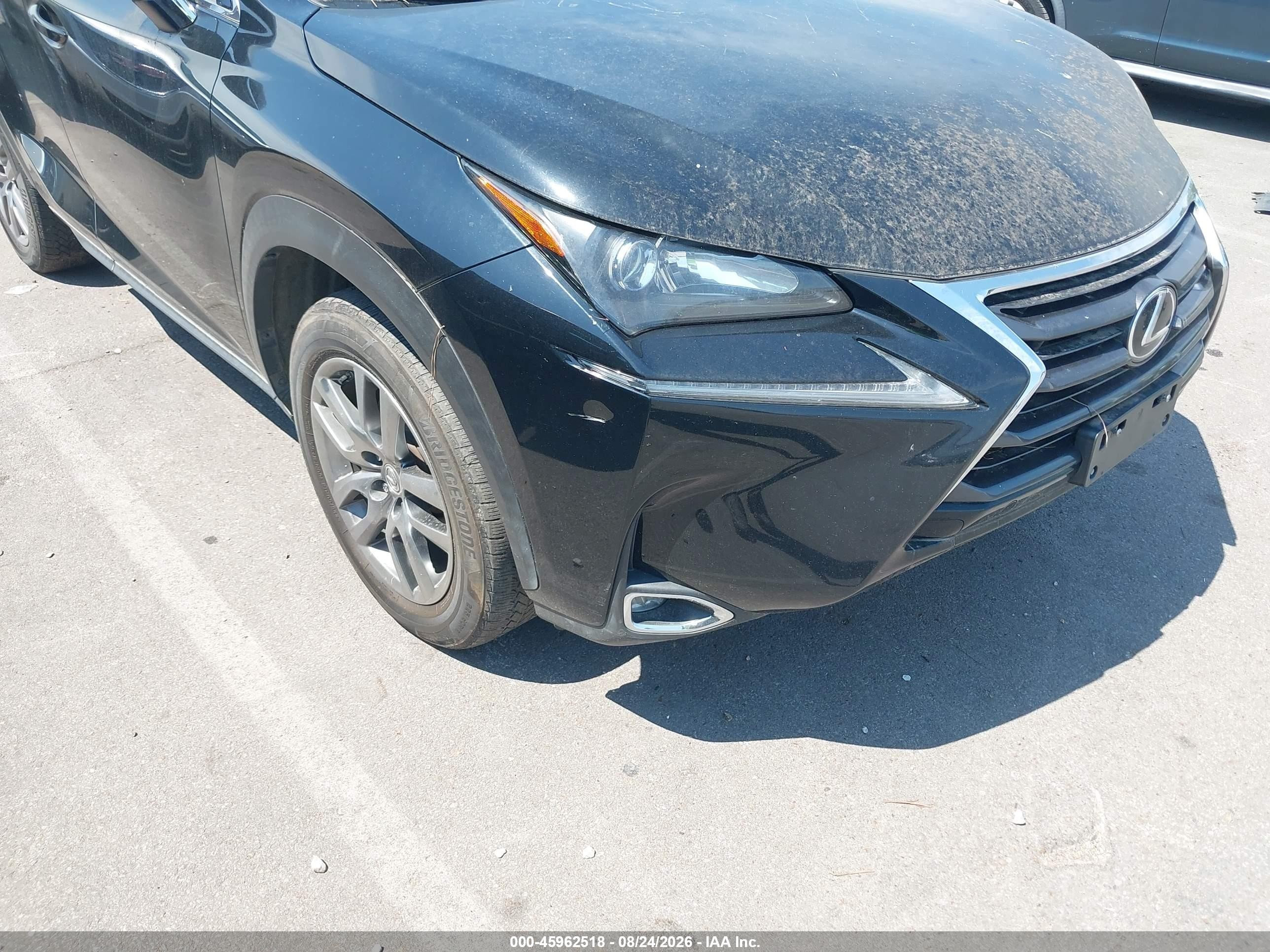 2015 Lexus Nx 200t Black vin: JTJYARBZ5F2021176