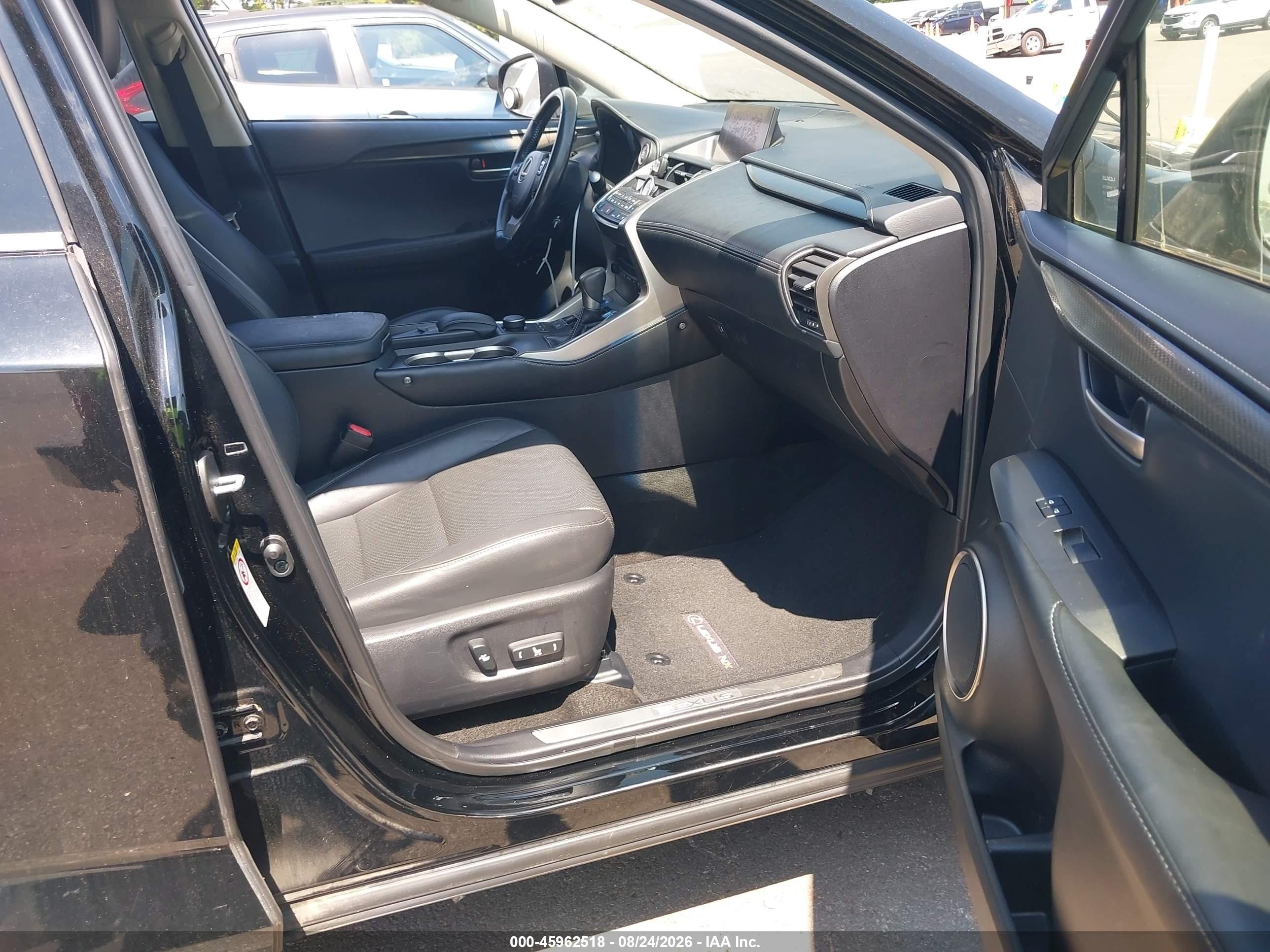 2015 Lexus Nx 200t Black vin: JTJYARBZ5F2021176