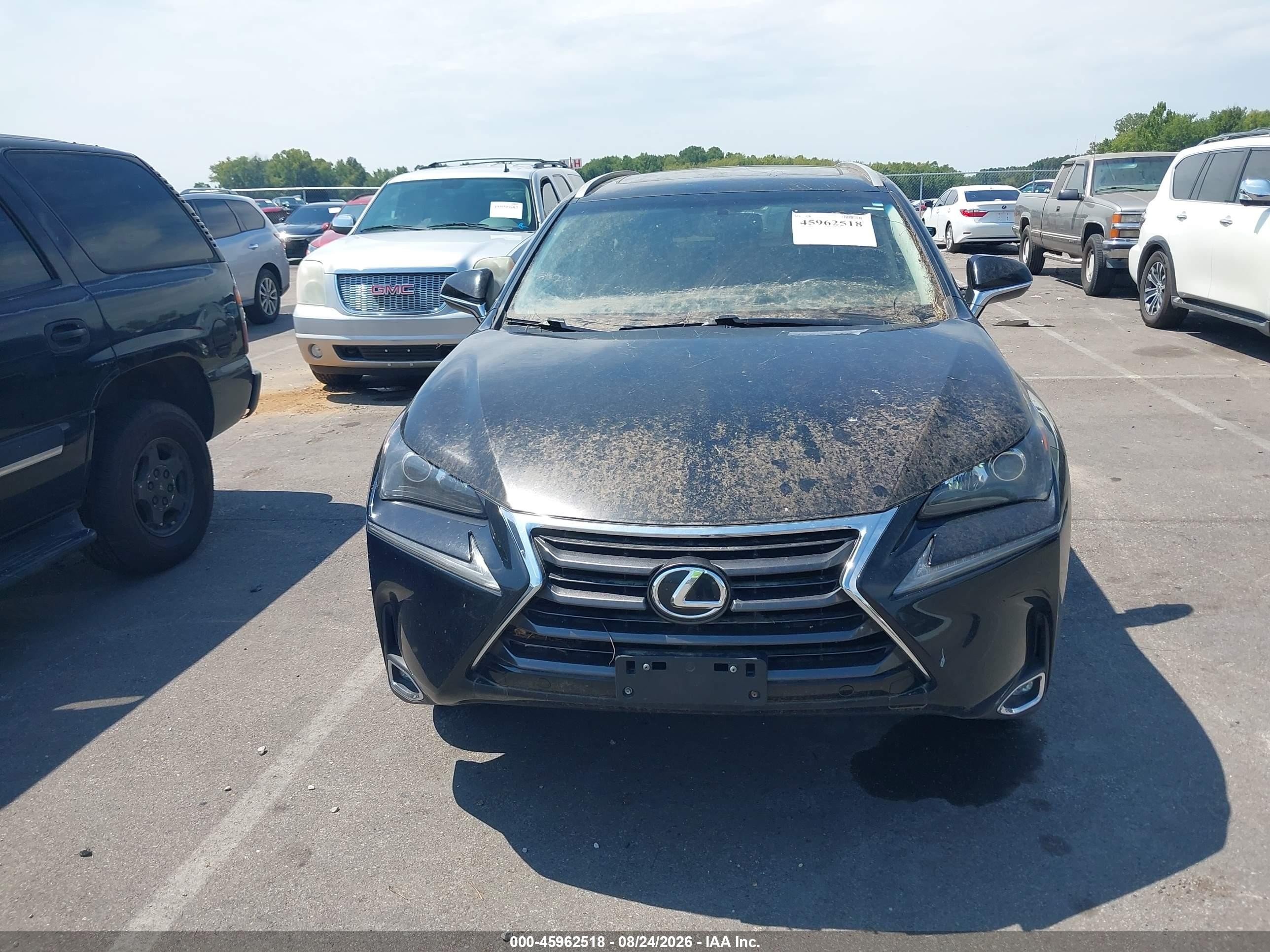 2015 Lexus Nx 200t Black vin: JTJYARBZ5F2021176