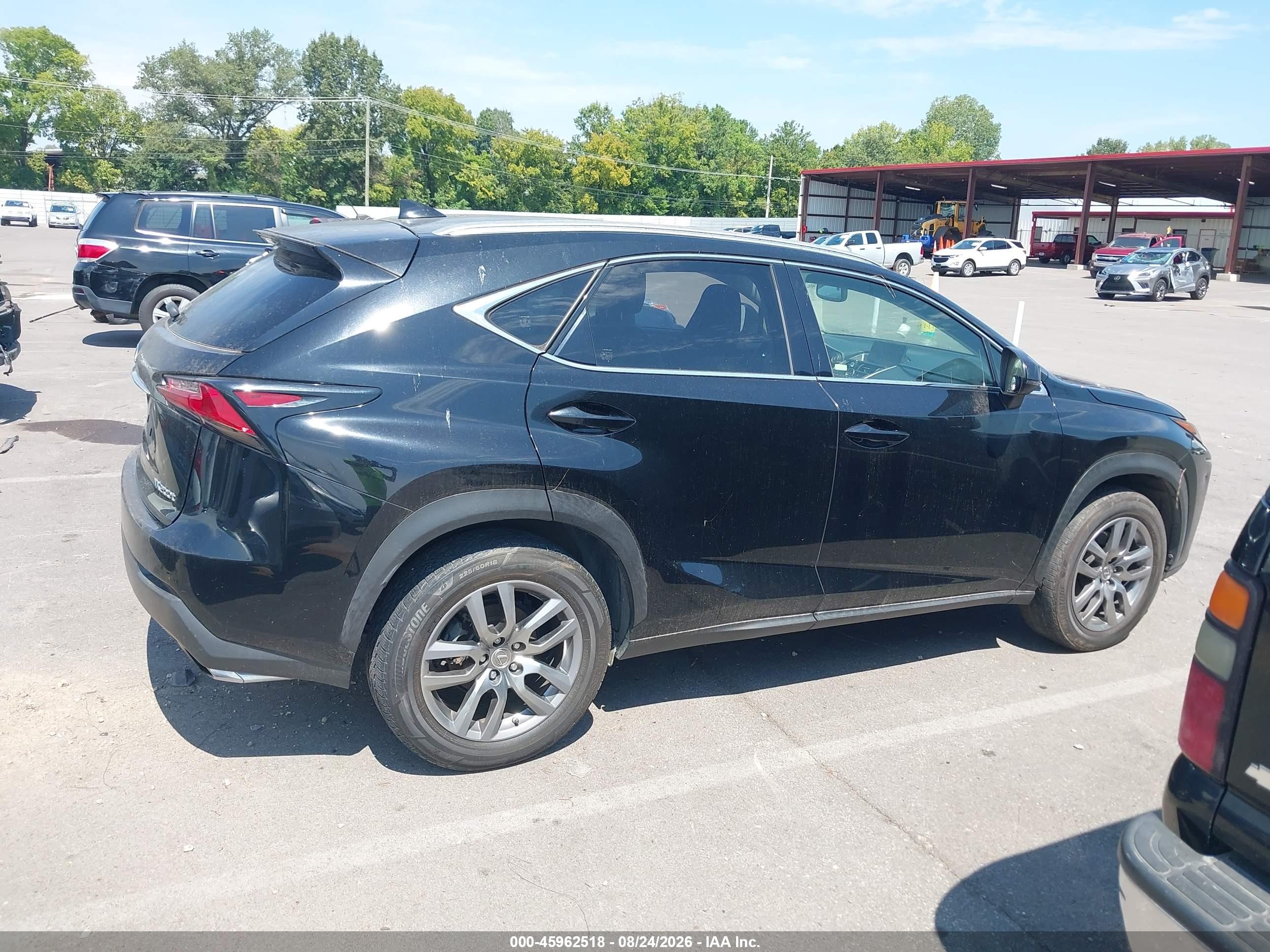 2015 Lexus Nx 200t Black vin: JTJYARBZ5F2021176