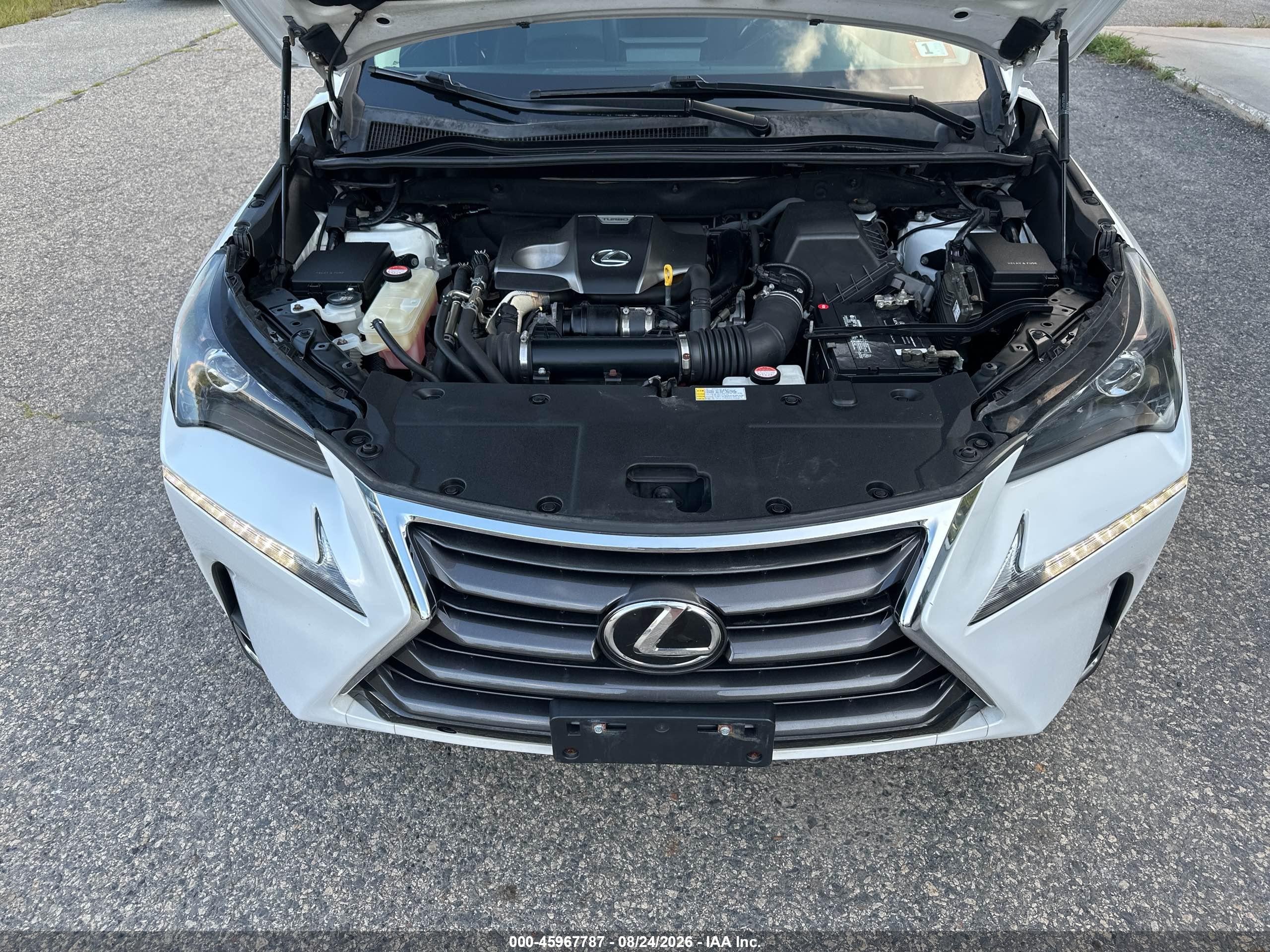 2015 Lexus Nx 200t White vin: JTJYARBZ5F2021629