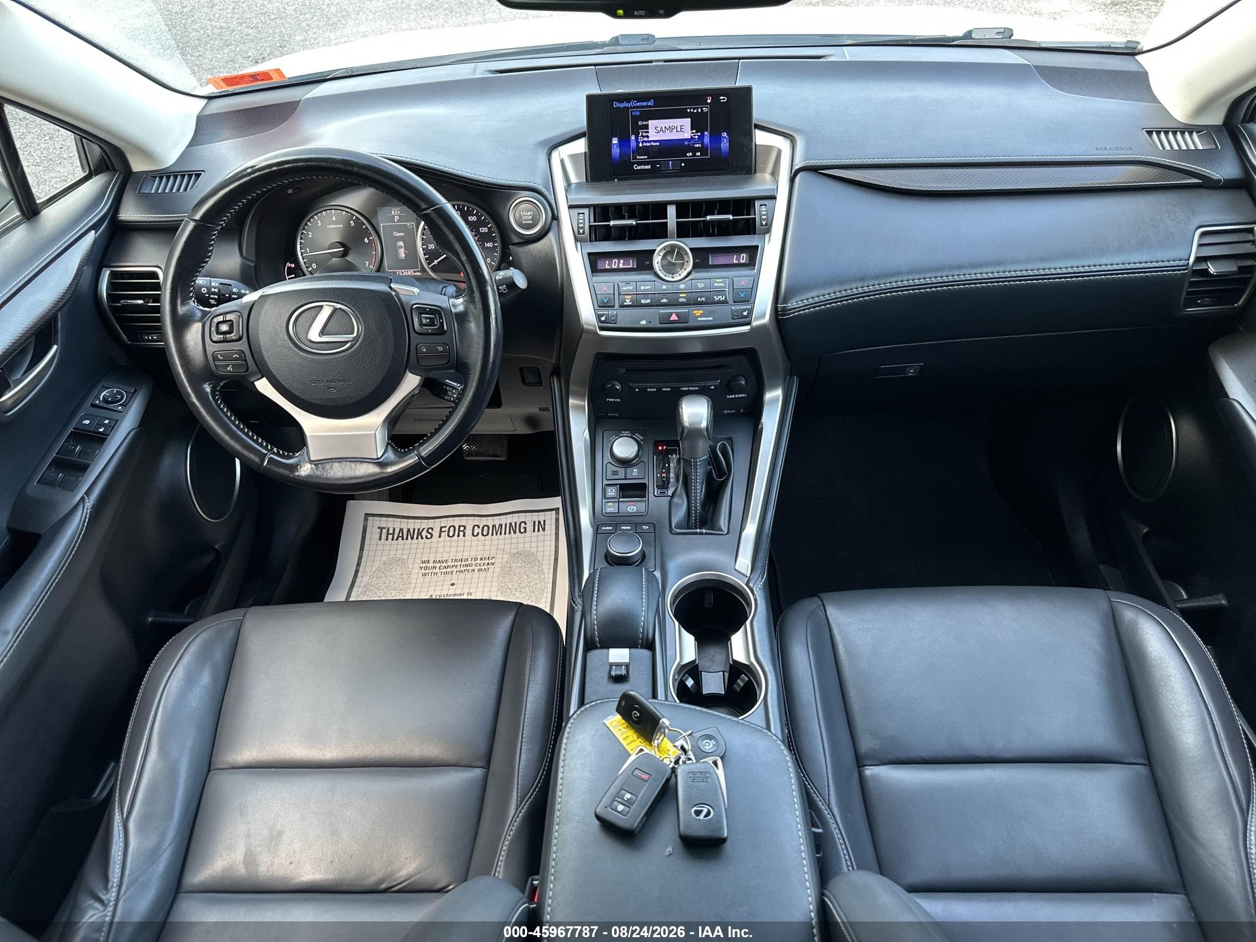 2015 Lexus Nx 200t White vin: JTJYARBZ5F2021629