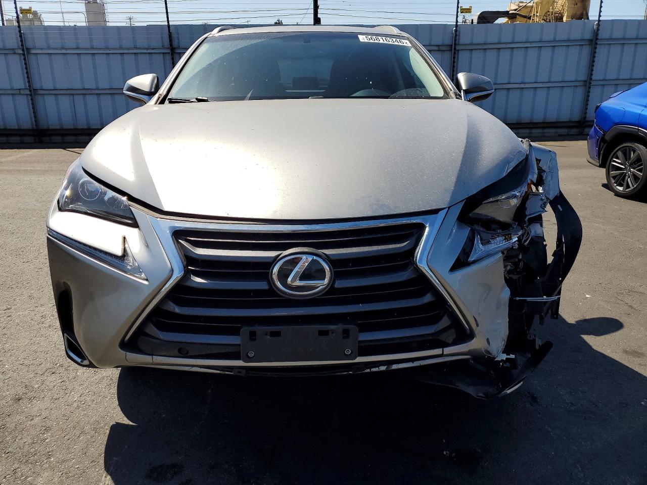 2017 Lexus Nx 200t Base Gray vin: JTJYARBZ5H2080604