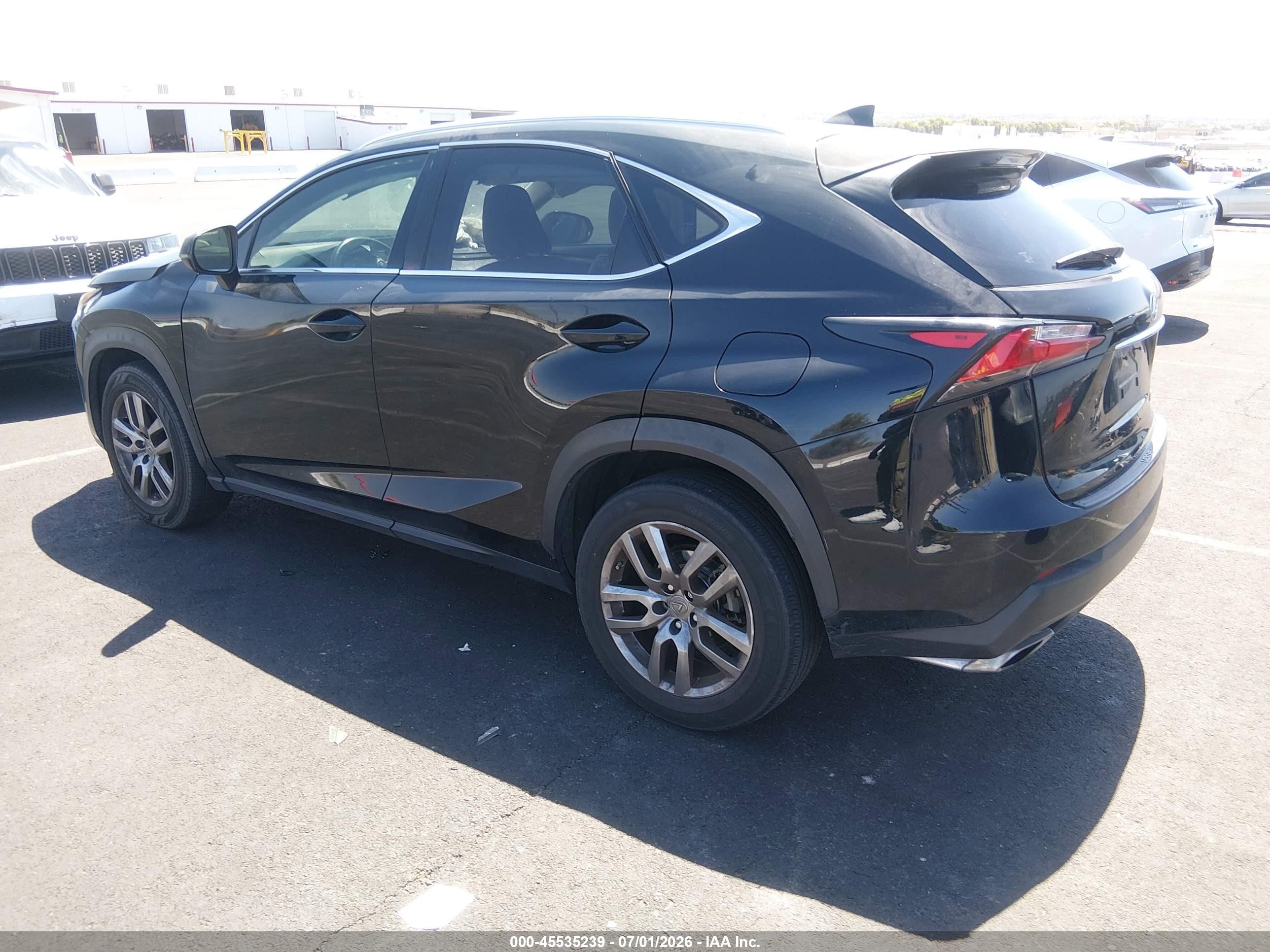 2015 Lexus Nx 200t   Черный vin: JTJYARBZ6F2004015